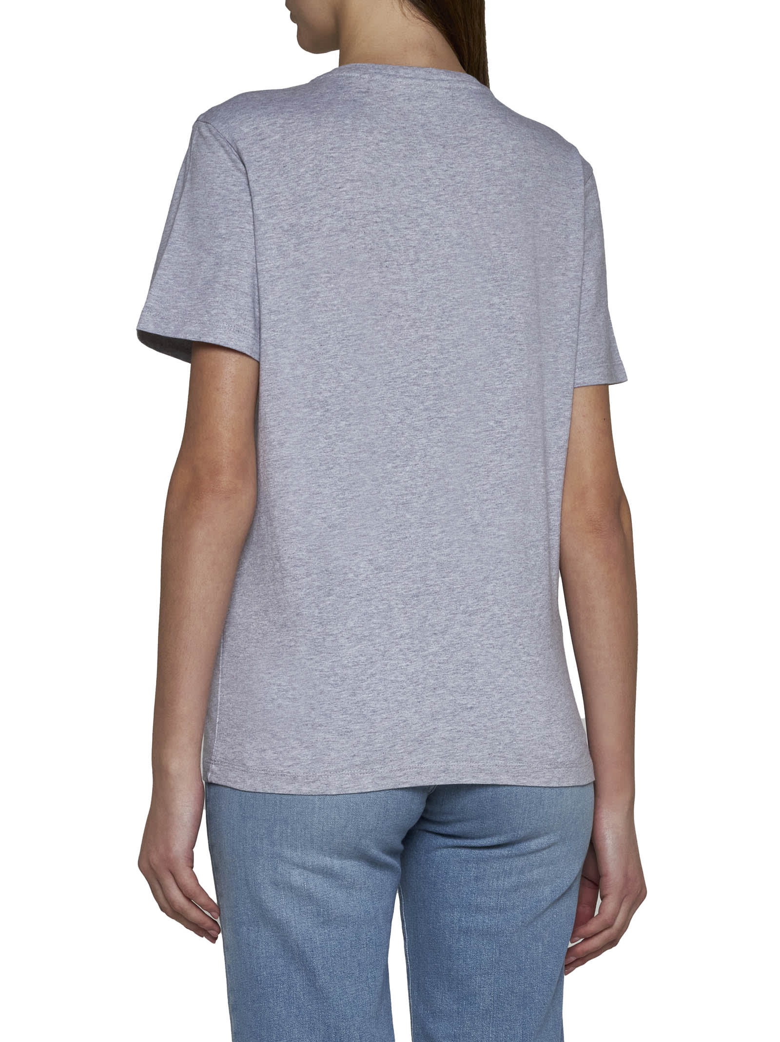 Shop Maison Kitsuné T-shirt In Light Grey Melange
