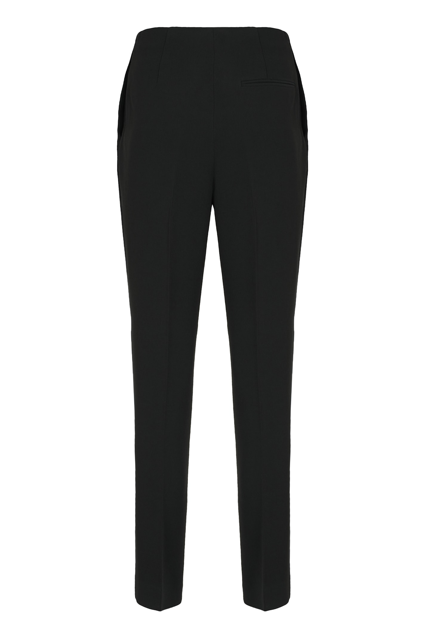 Alberta Ferretti Tailored Trousers In Stretch Fabric In Black