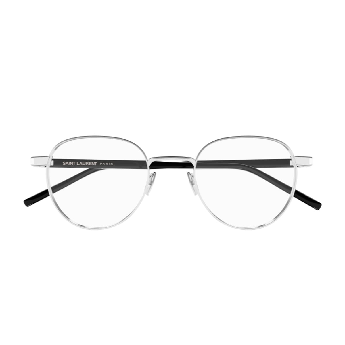 Saint Laurent Sl 781 Linea Corner Angle 001 Silver Crystal Black Glasses