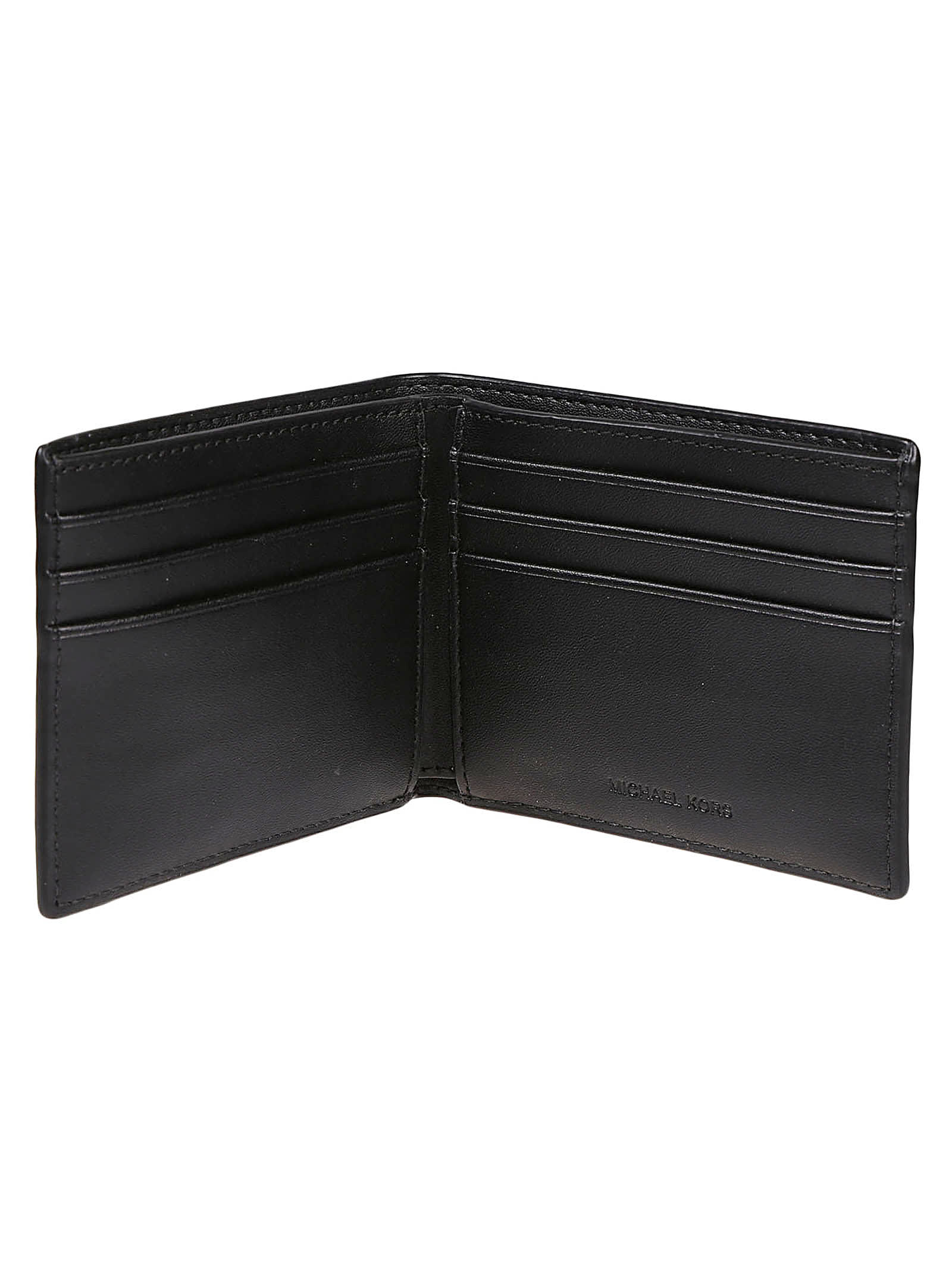 Shop Michael Kors Slim Billfold Wallet With Keyring Box Set In Black