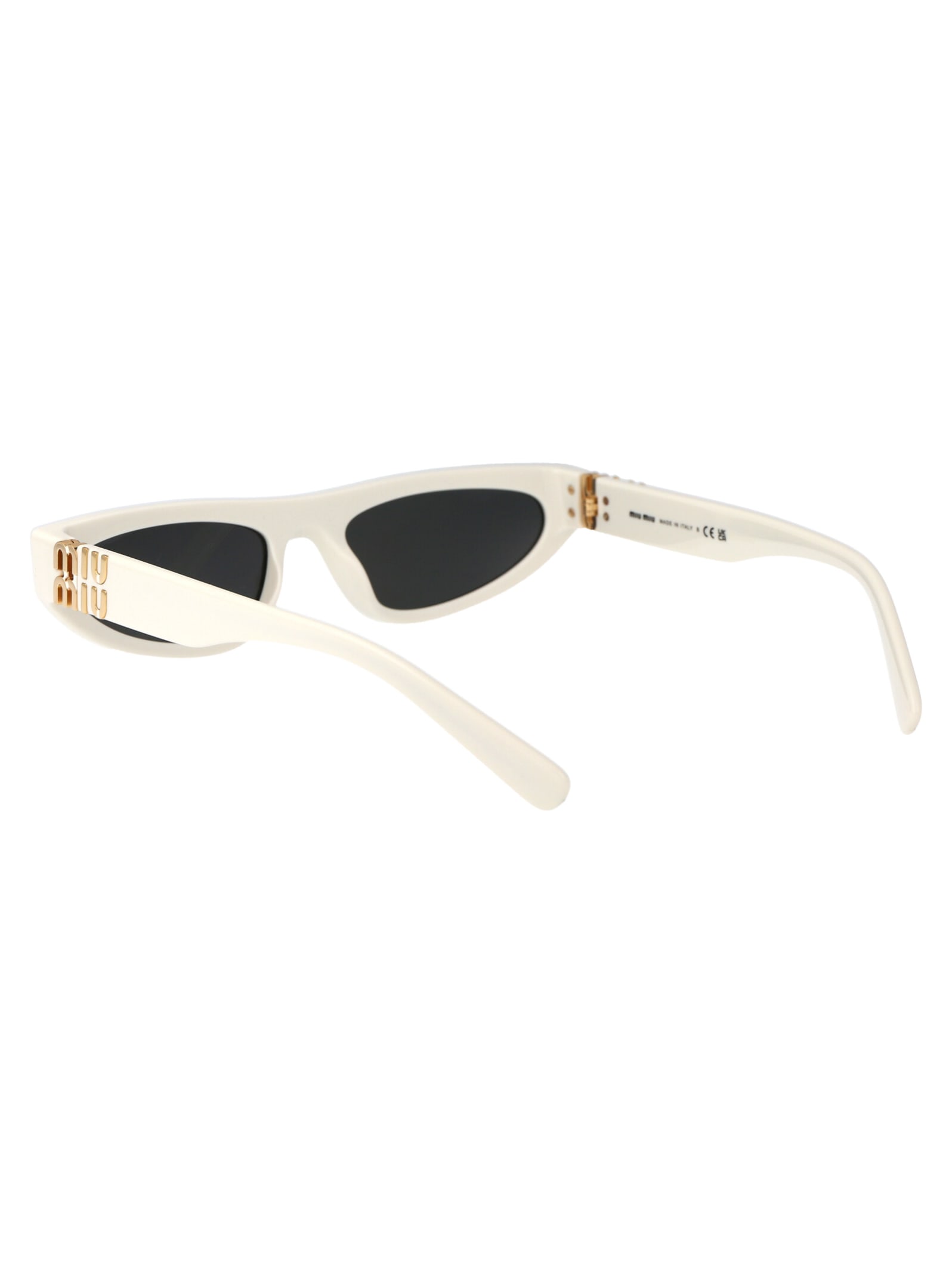 Shop Miu Miu 0mu 07zs Sunglasses In 1425s0 White Ivory