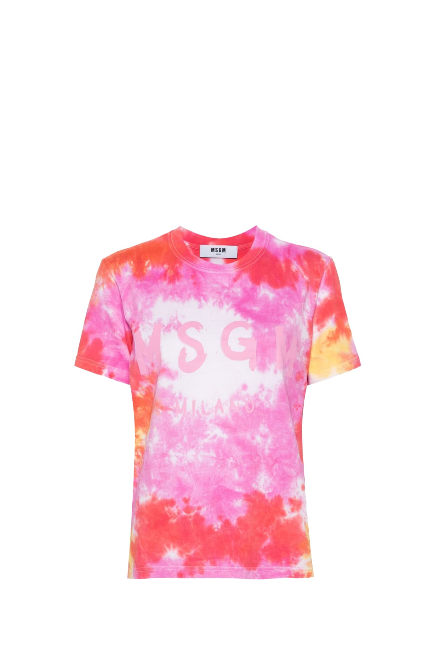 Shop Msgm T-shirt In Multicolour