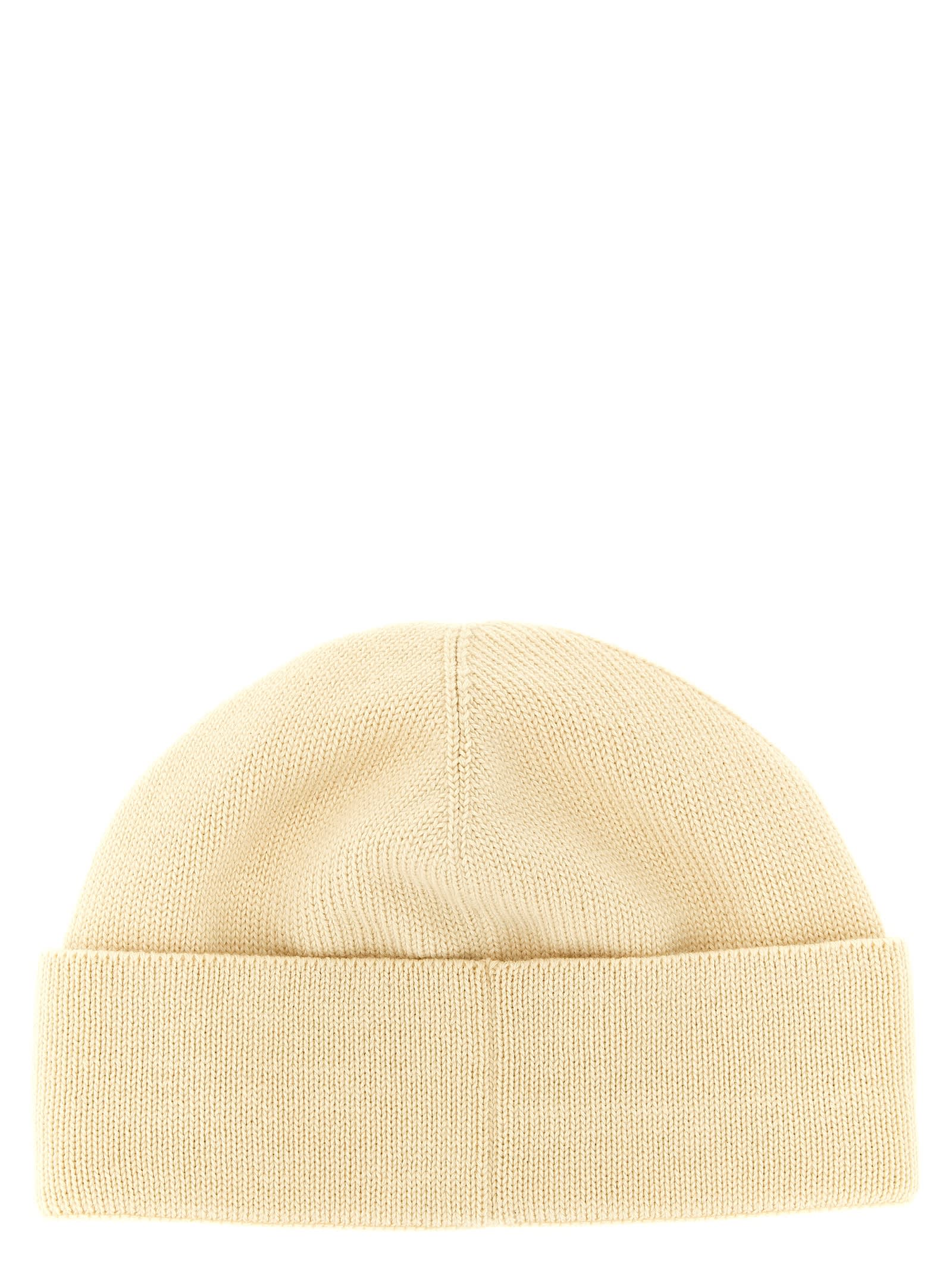 Valentino Garavani Chez Cotton And Wool Beanie In Gold
