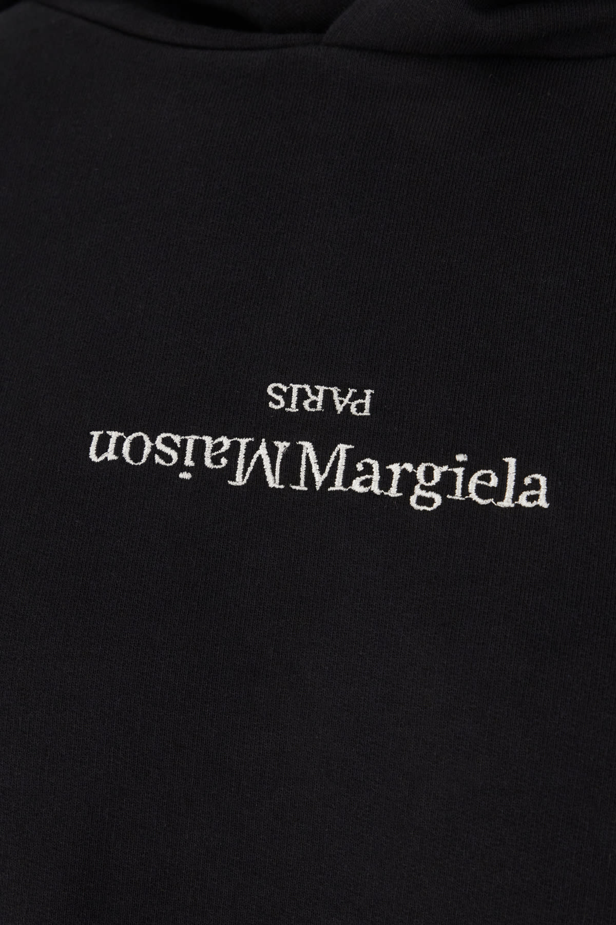 Shop Maison Margiela Black Cotton Oversize Sweatshirt