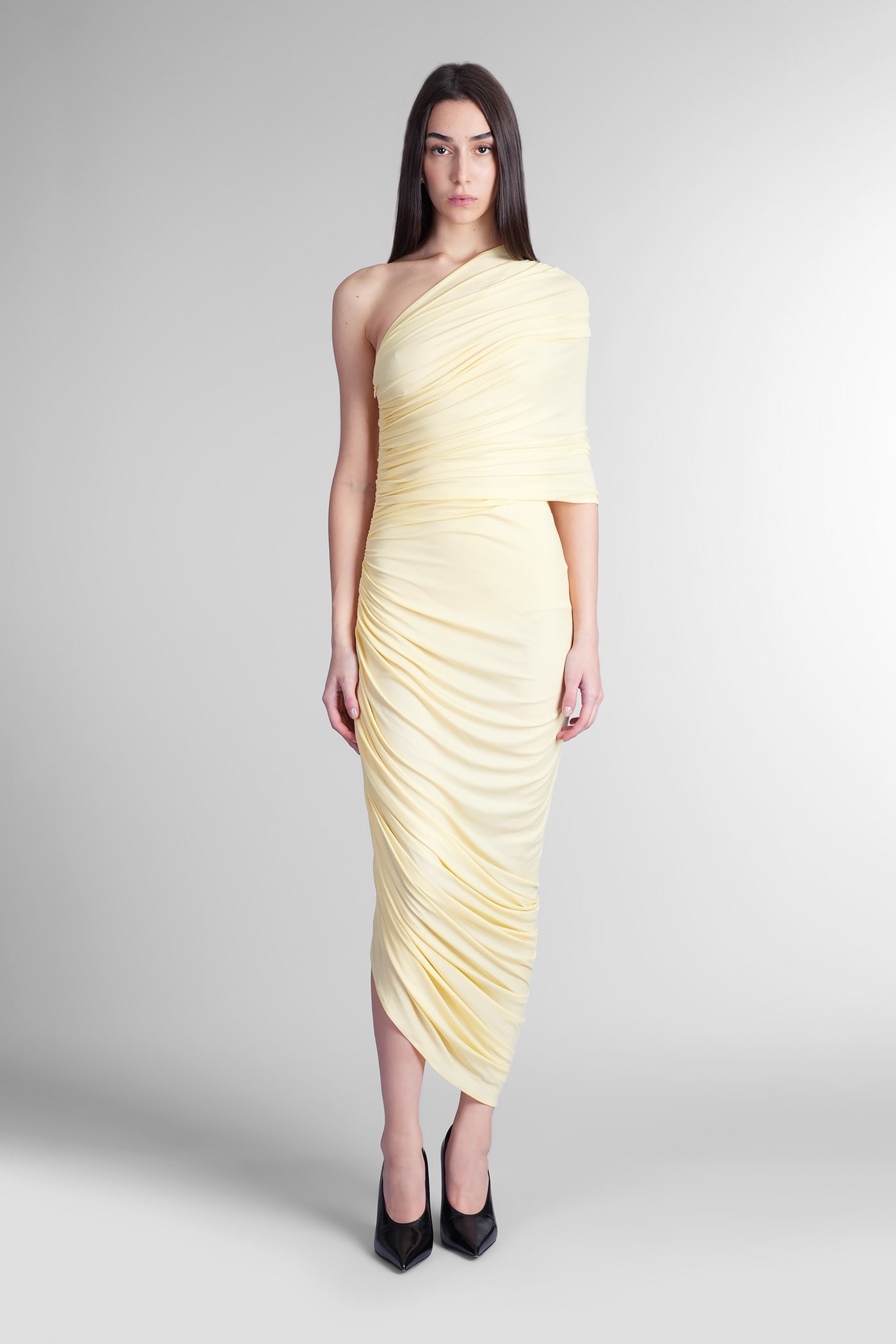 Dress 17 Dress In Yellow Polyamide Polyester