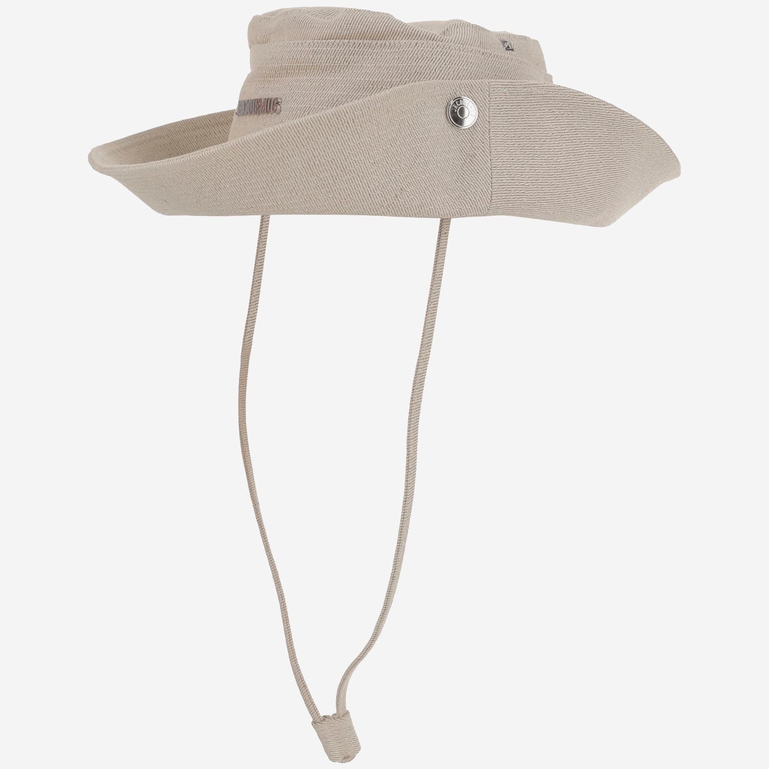 Jacquemus Fisherman Hat With Logo In White