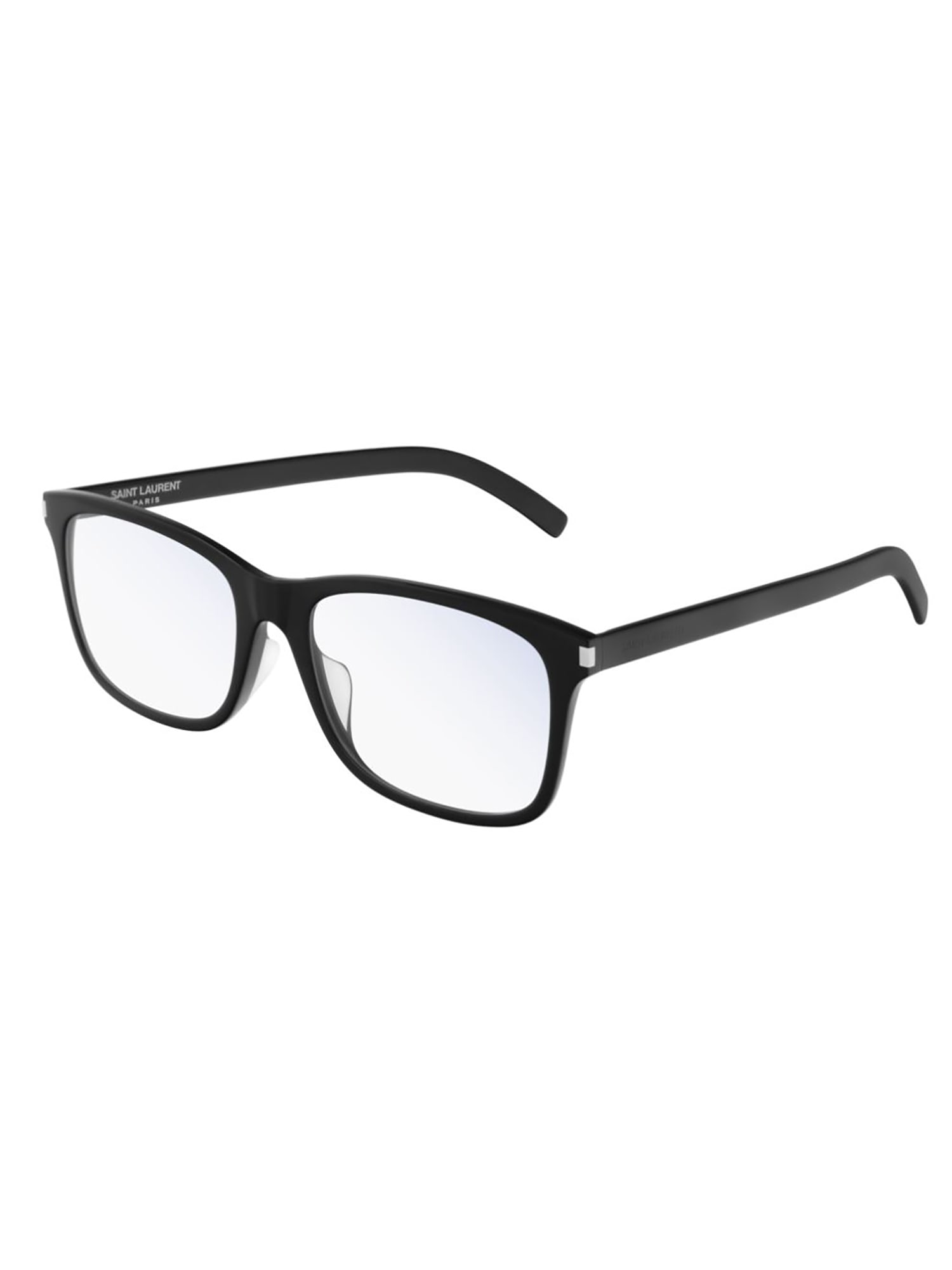 Saint Laurent Sl 288/f Slim Eyewear In Black Black Transpare