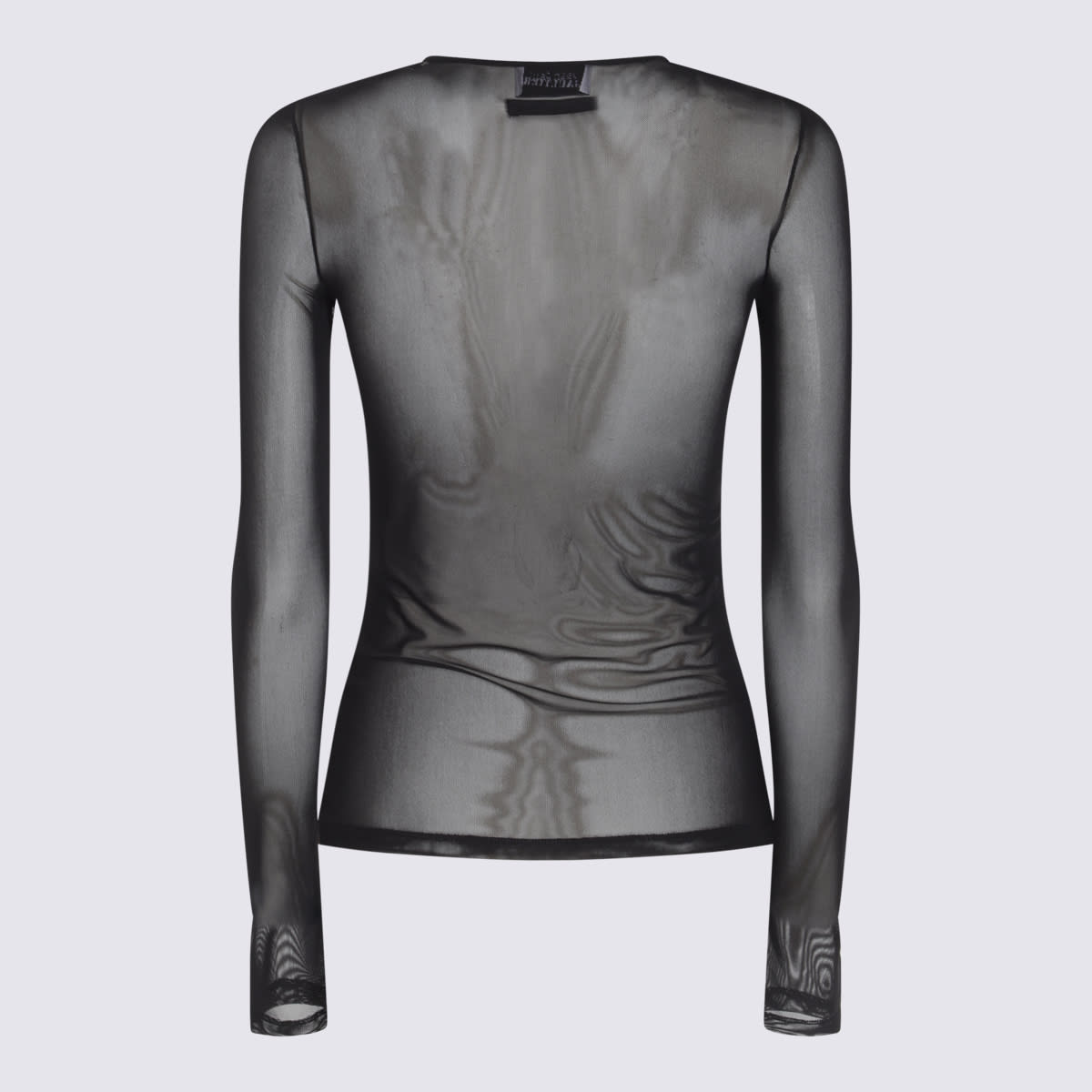Jean Paul Gaultier Top The Sequin In Tulle Nero Donna