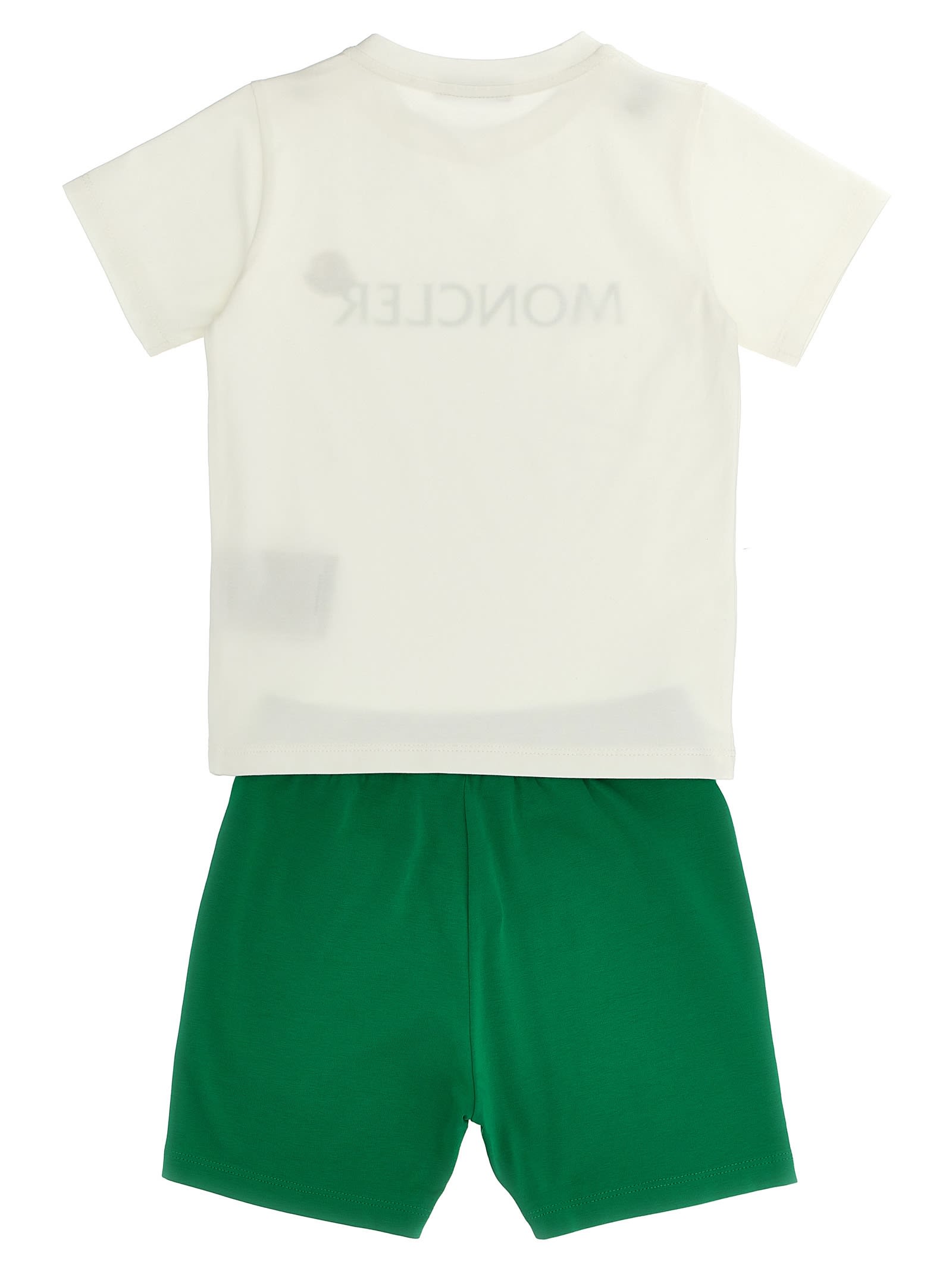 Shop Moncler T-shirt + Logo Print Shorts