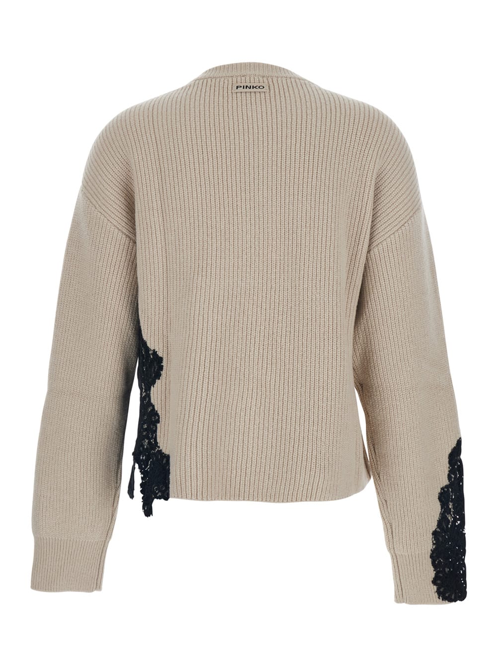 Pinko Piemonte Maglia Misto Lana In Nude