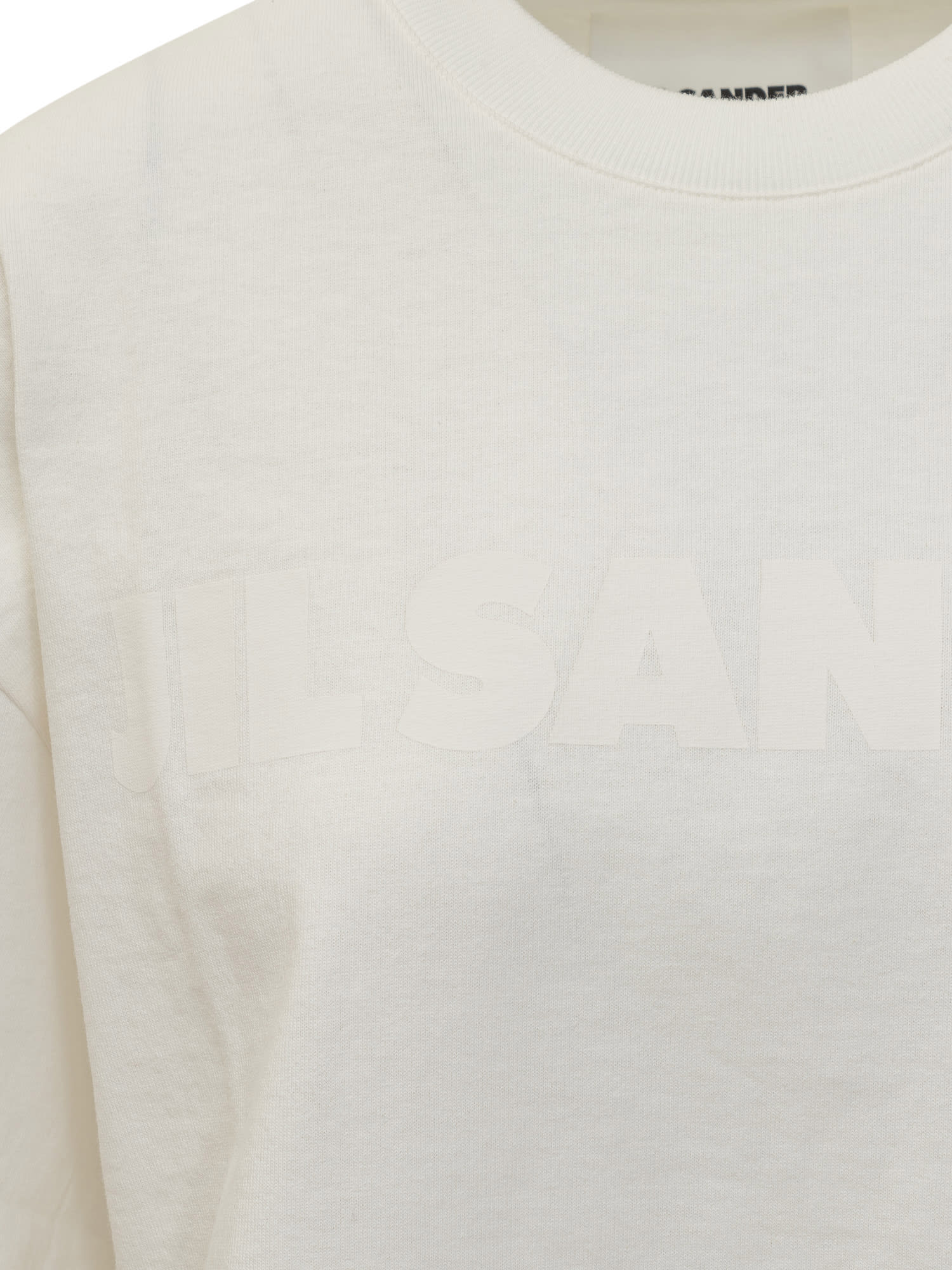 Shop Jil Sander T-shirt In Porcelain