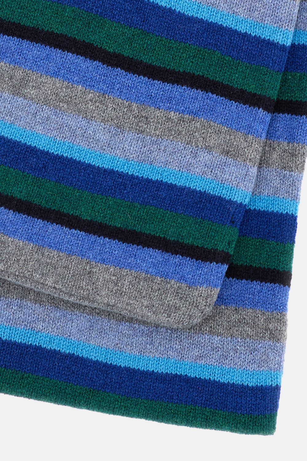 Paul Smith Striped-pattern Wool Scarf In Multi