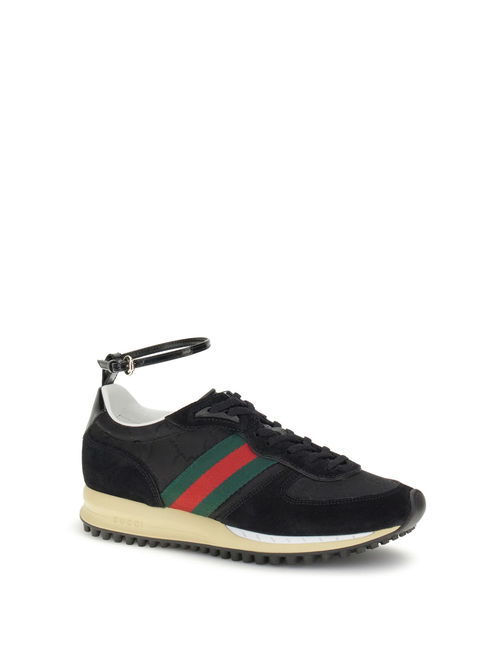 Gucci Motion Sneakers With Web Stripe