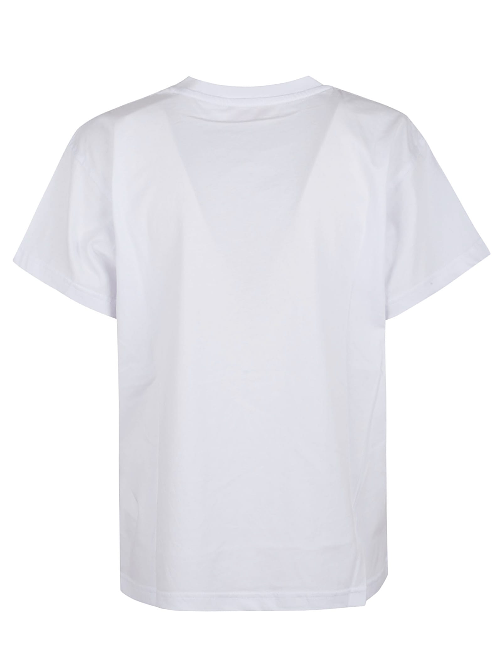 Diesel Crew Neck Short Sleeves Tops In White