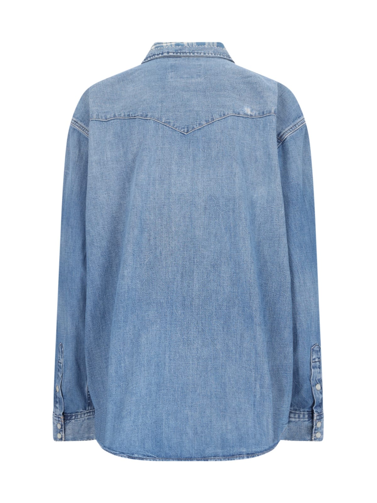 Shop Polo Ralph Lauren Denim Shirt In Blue