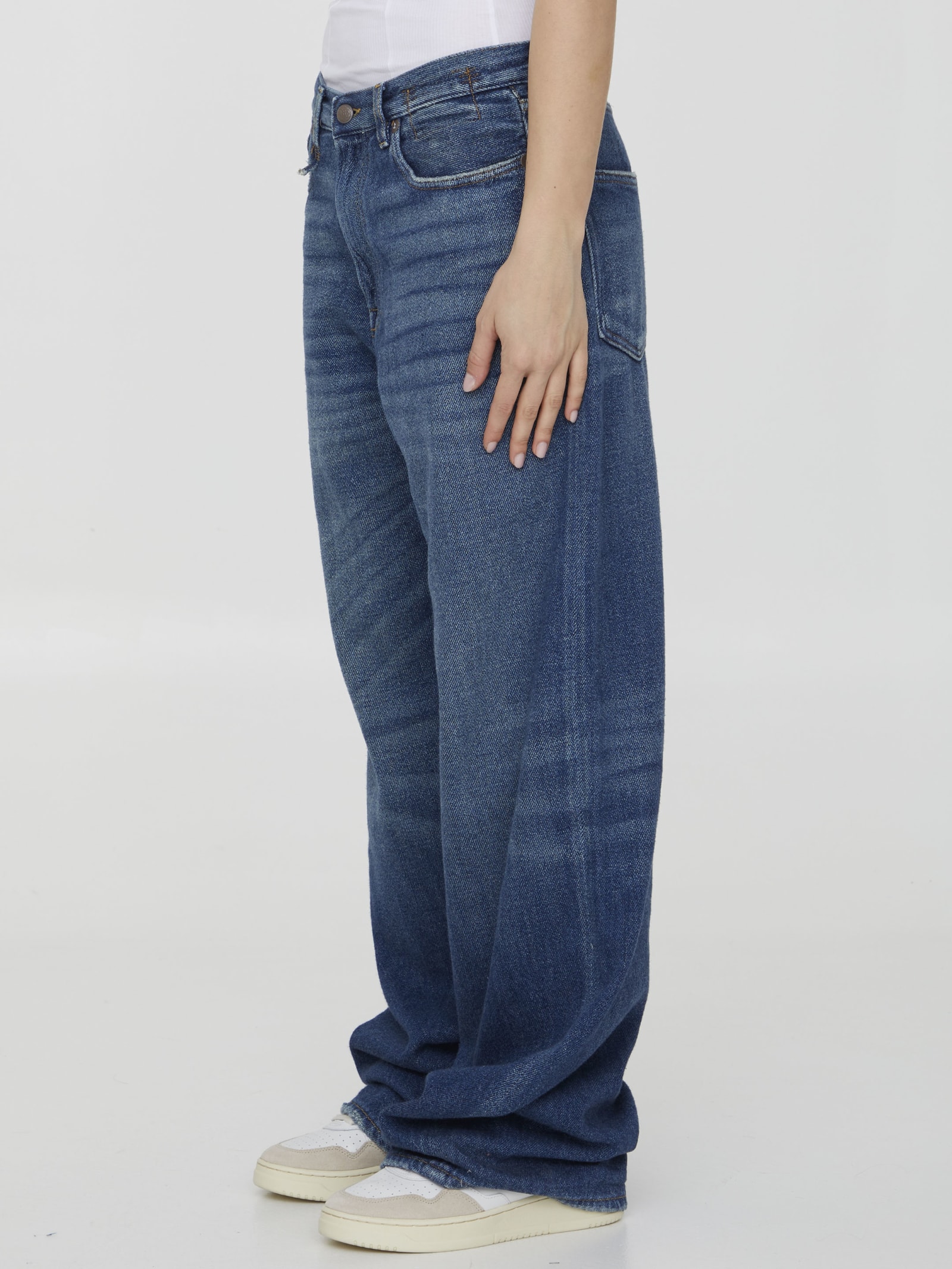 Shop R13 Blue Denim Jeans In Light Blue