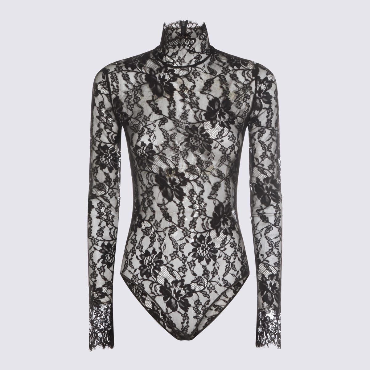 Valentino Black Cotton Bodysuit
