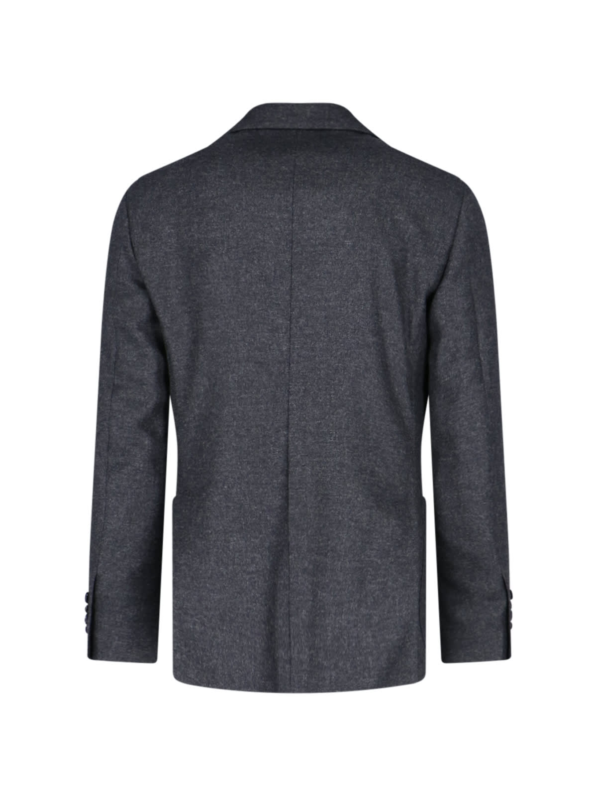 Shop Lardini Single-breasted Blazer In Gray