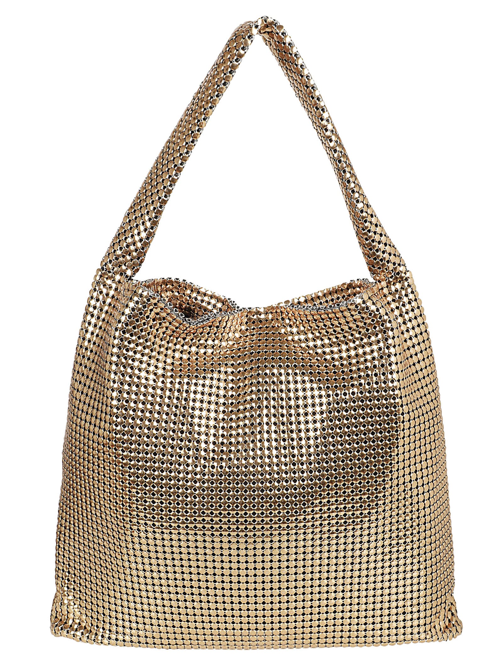 Shop Rabanne Pixel Tote In Gold