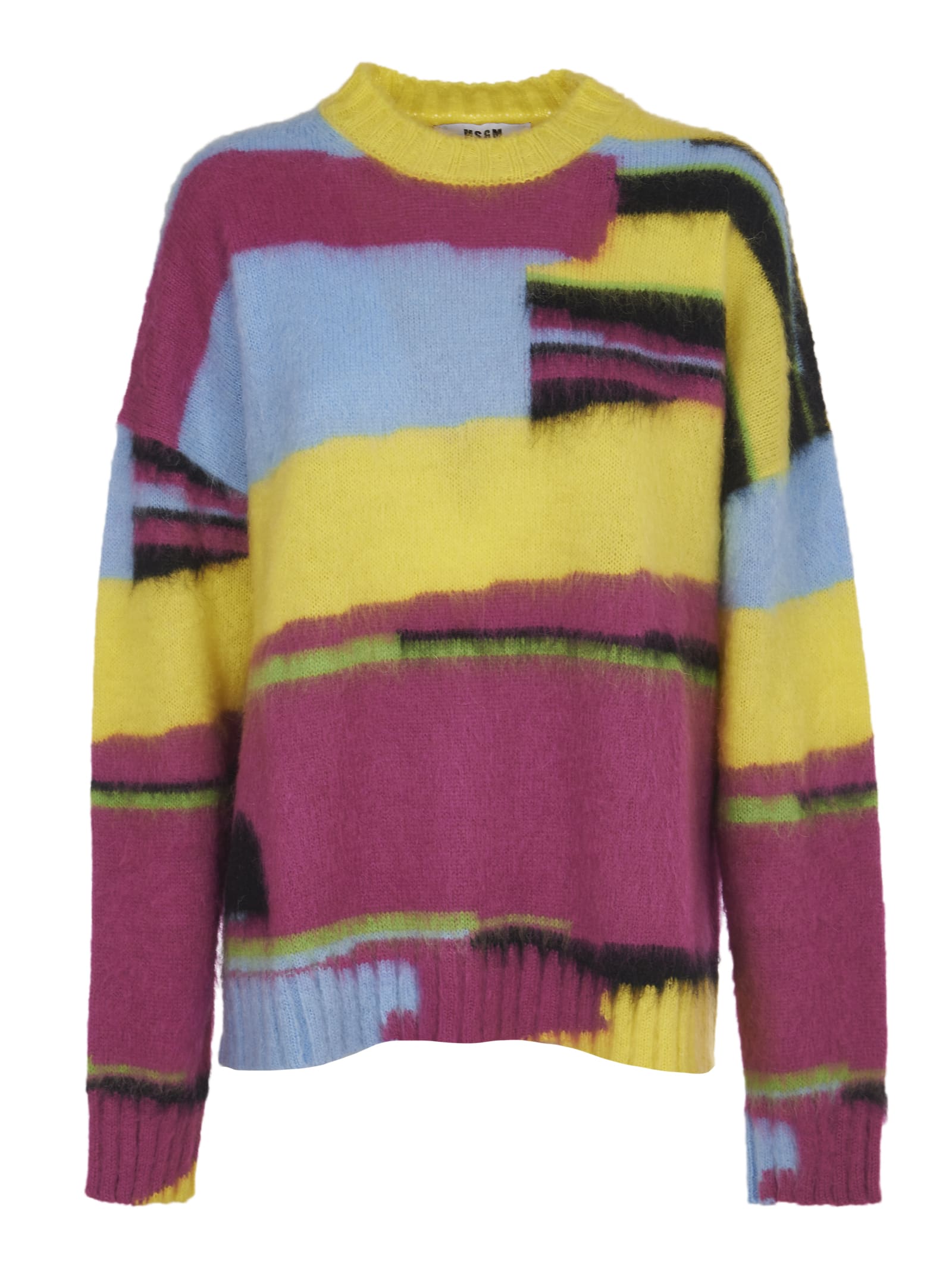 MSGM Color Block Sweater