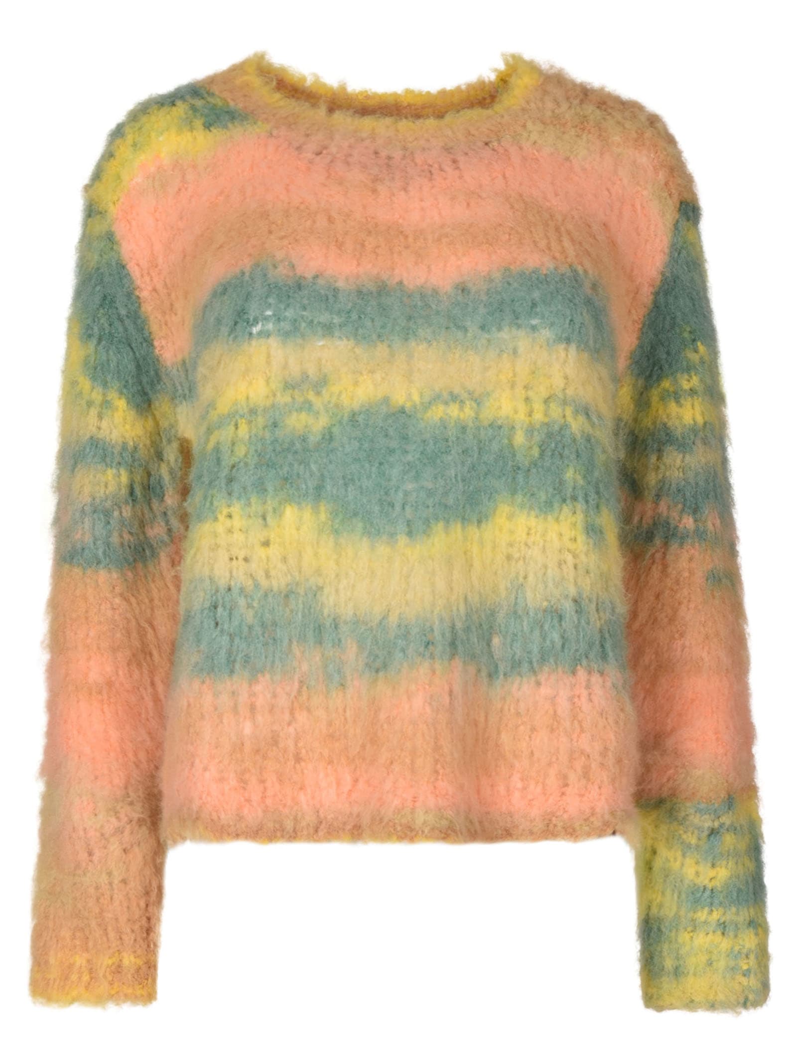 Roberto Collina Tie Dye Woven Sweater