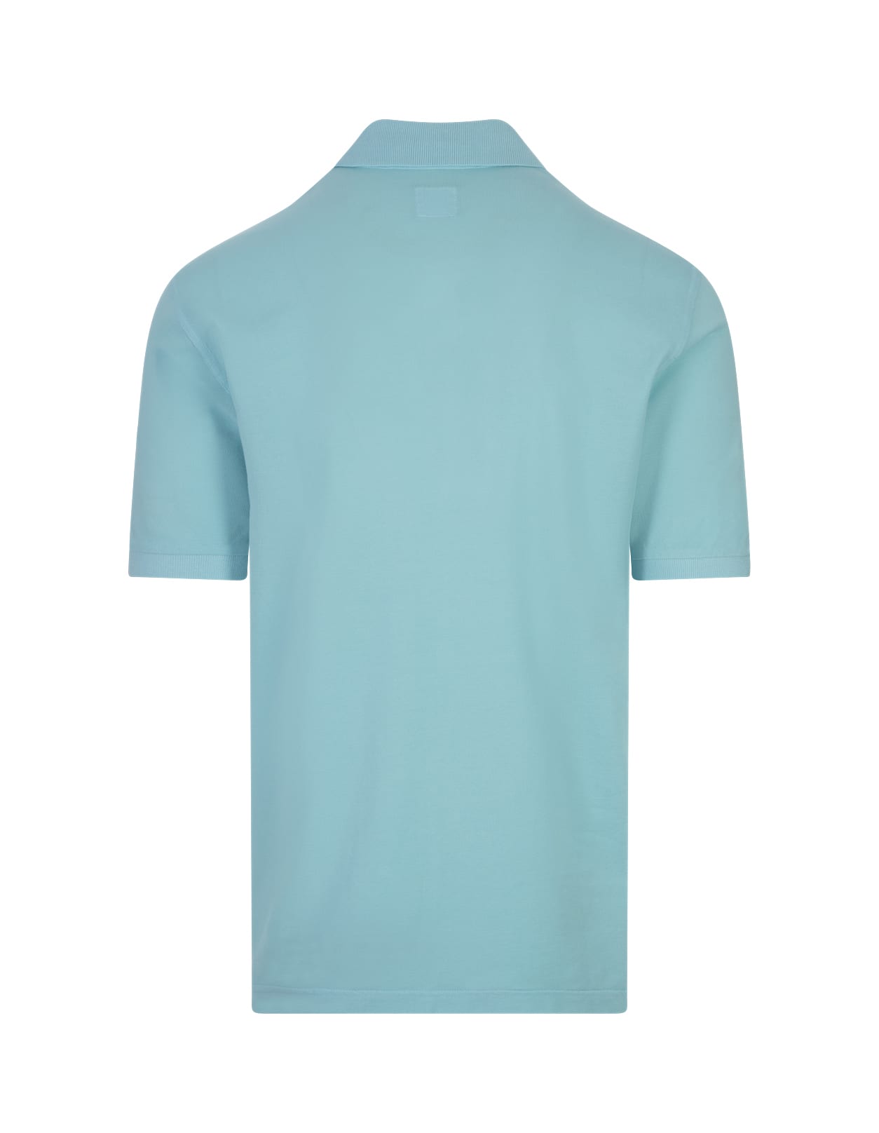 Shop Fedeli Turquoise Light Cotton Piquet Polo Shirt In Blue