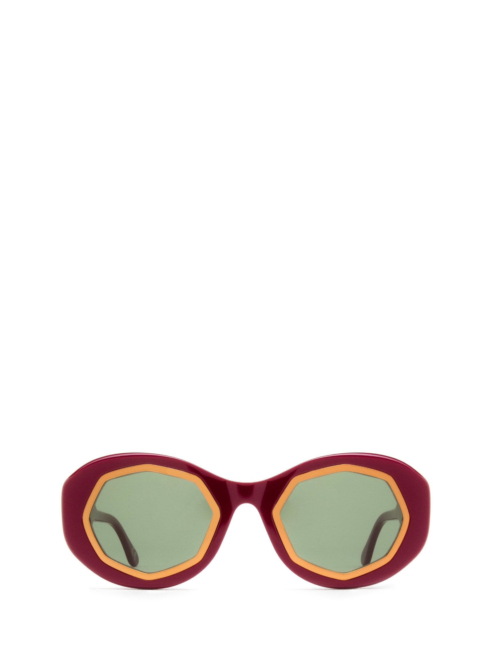 Marni Eyewear Mount Bromo Bordeaux Sunglasses