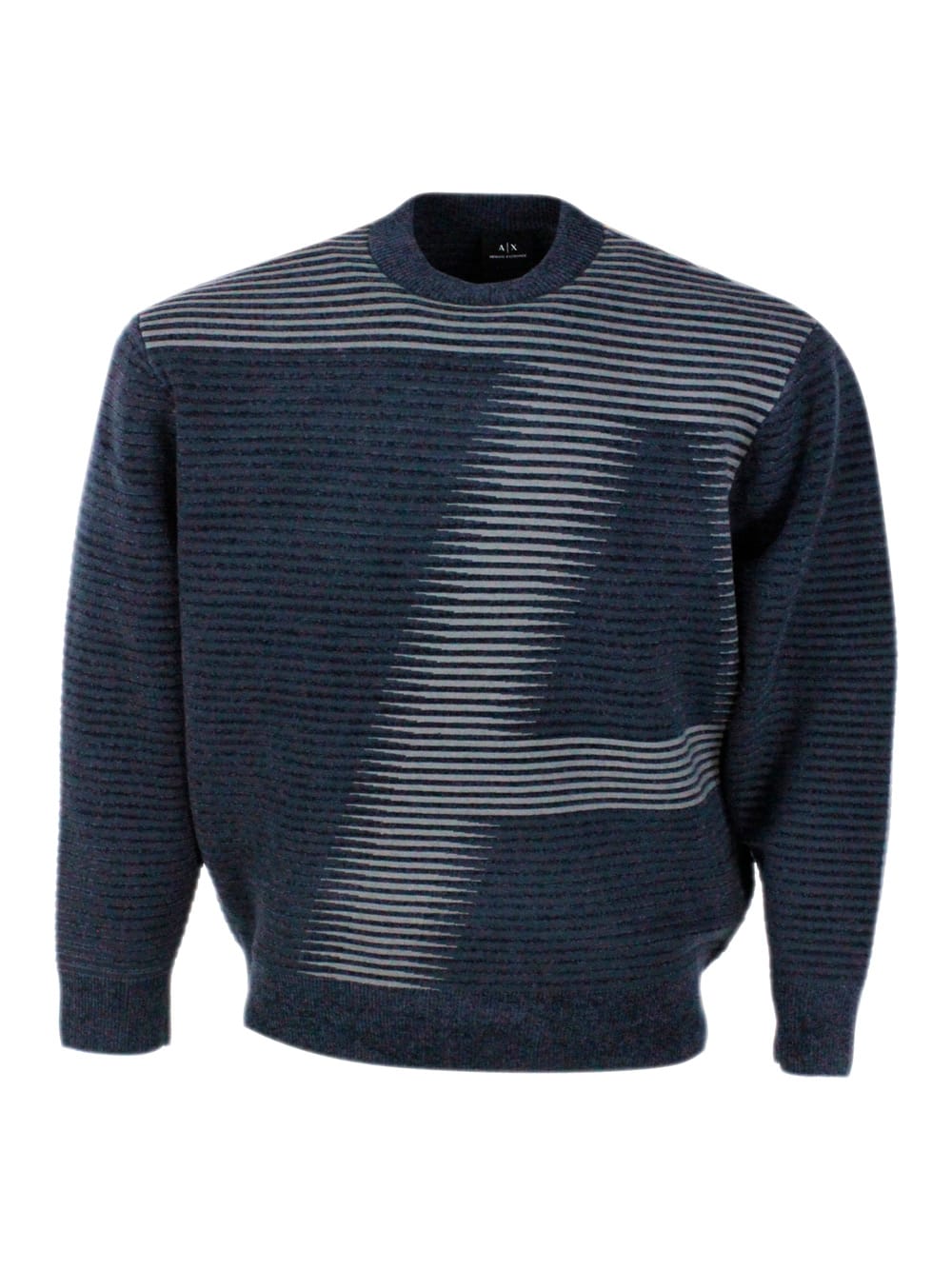 Shop Armani Exchange Sweater In Blue