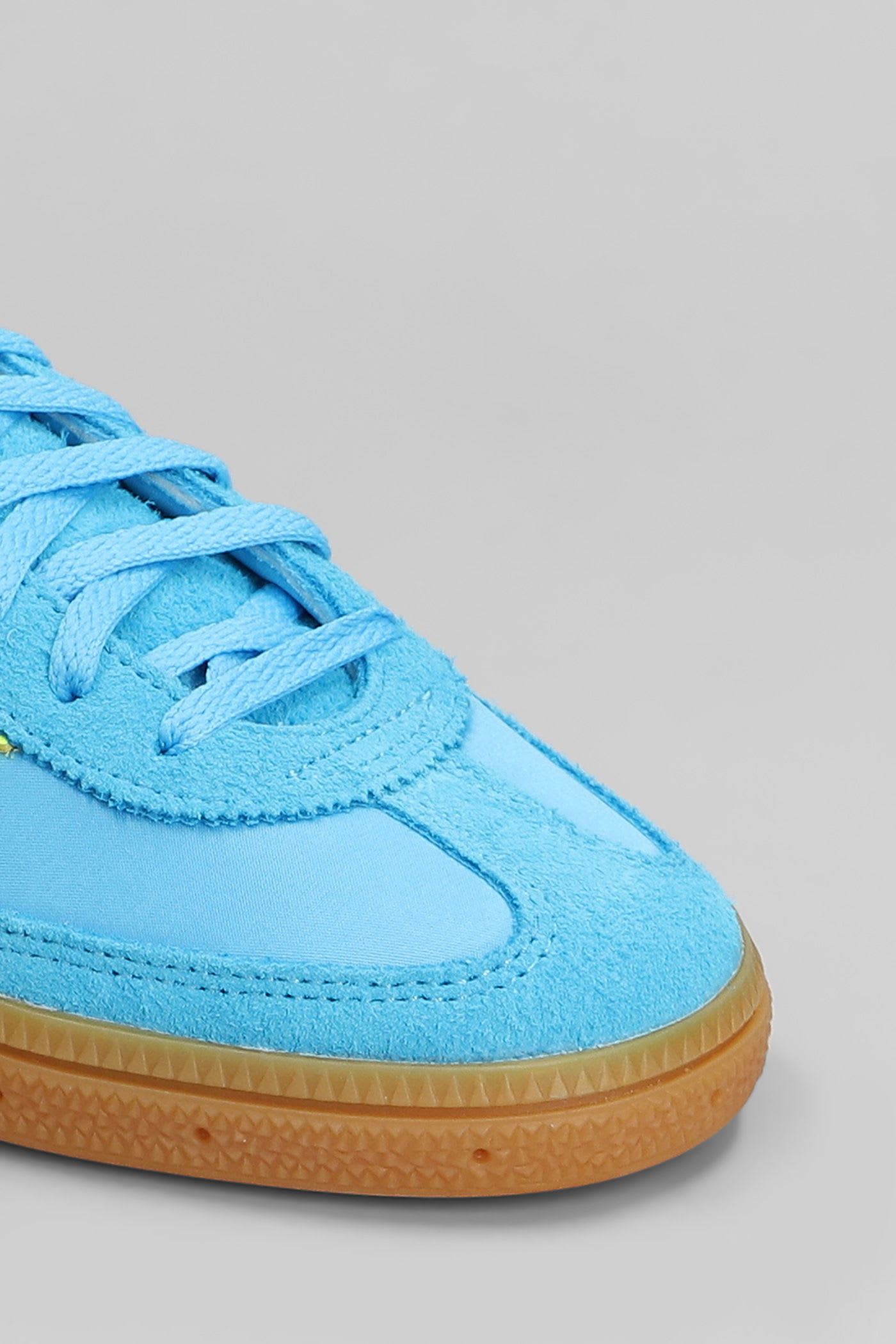 Adidas Originals Handball Spezial Sneakers In Cyan Suede And Fabric In Multi