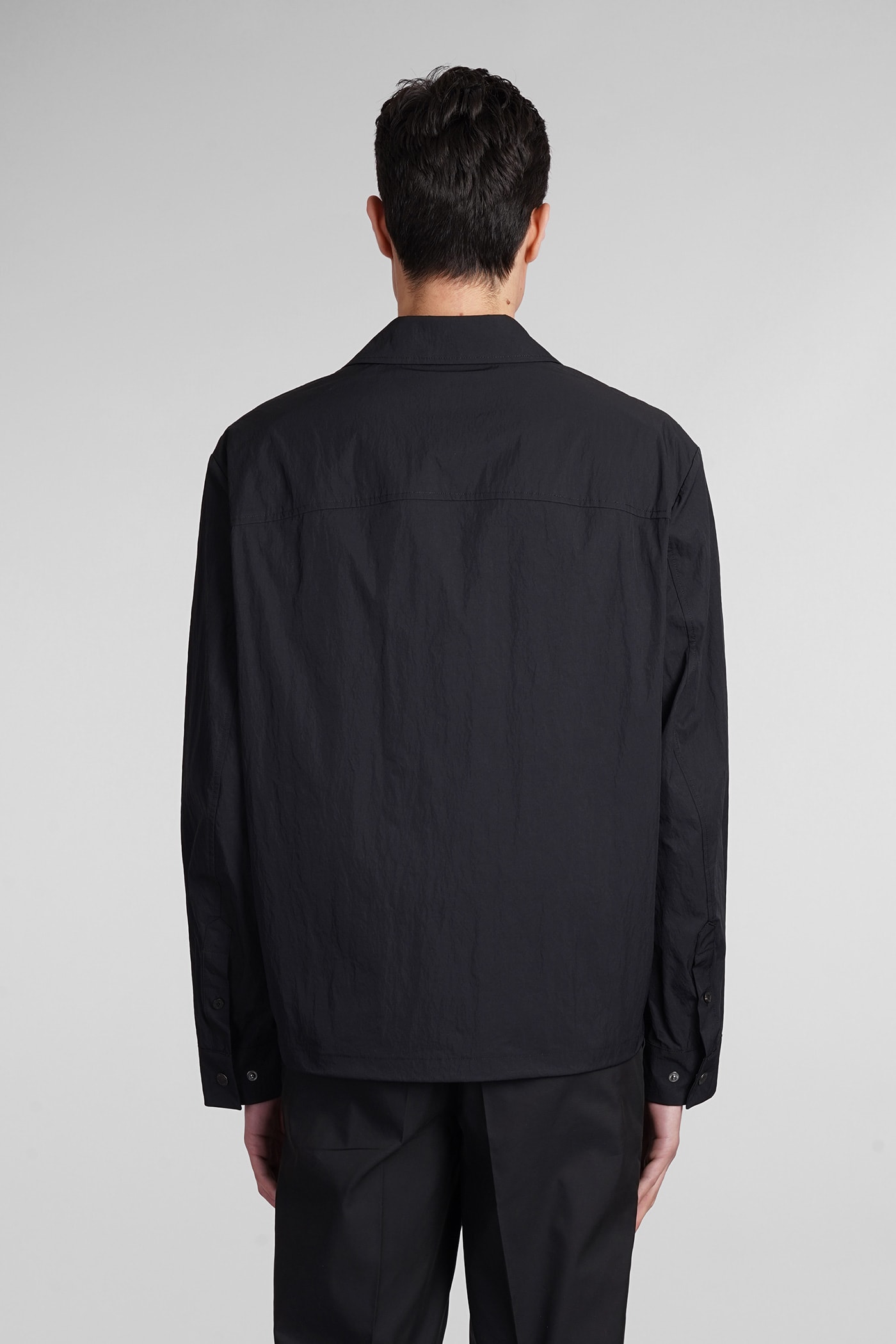 Shop Neil Barrett Shirt In Black Polyester