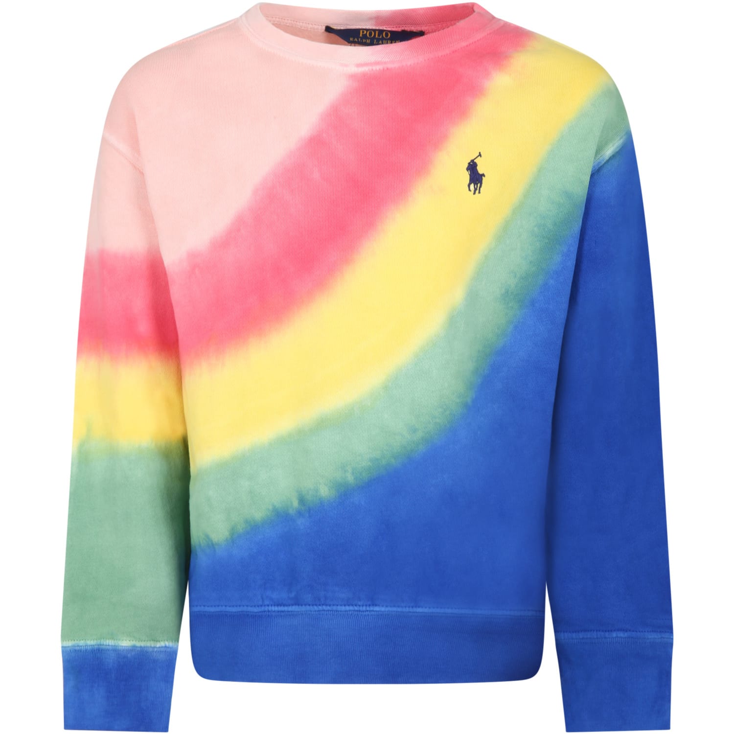 Ralph Lauren Multicolor Sweatshirt For Kids With Pony Logo