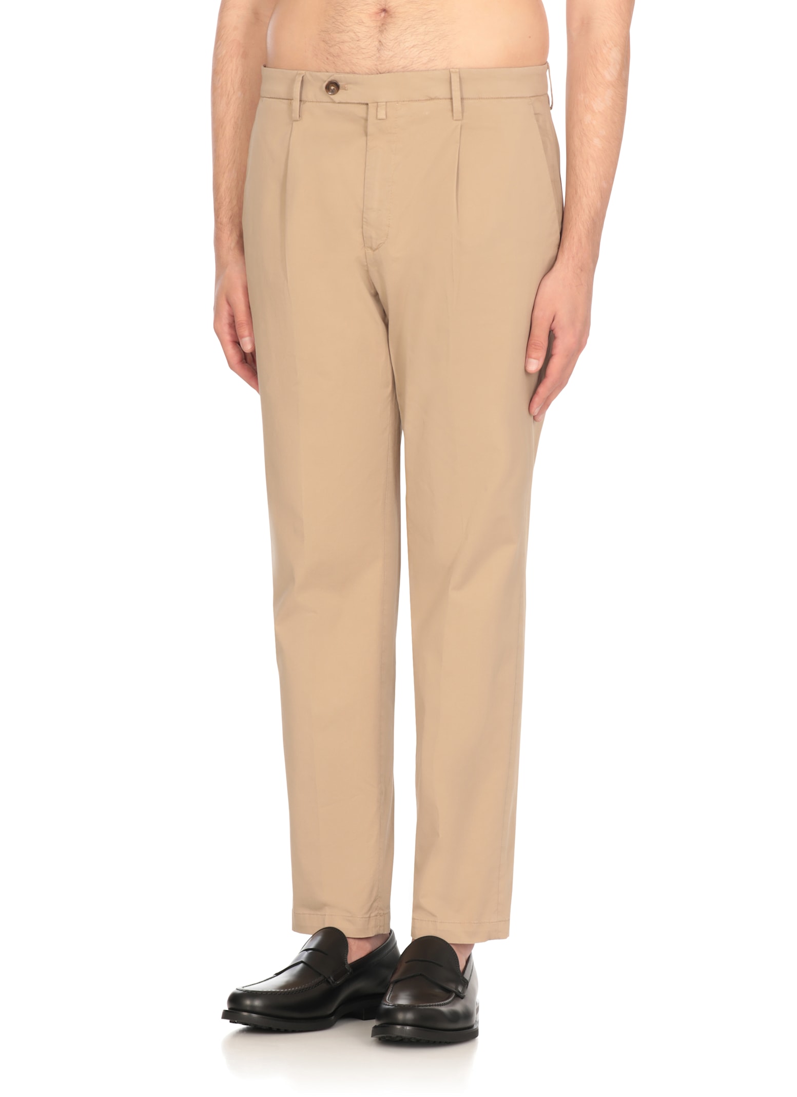 Briglia 1949 Cotton Pants In Neutral