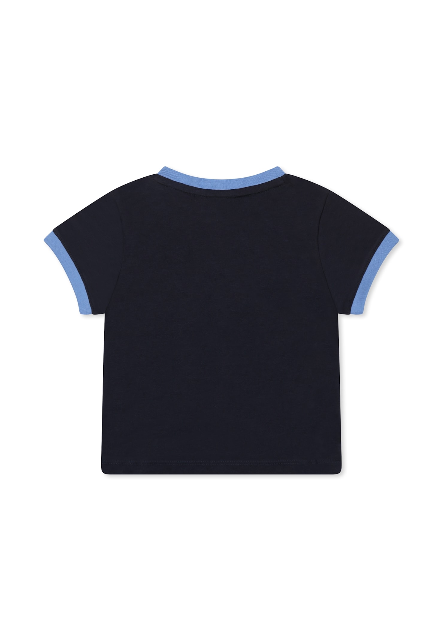 Hugo Boss Blue T-shirt For Baby Boy With Logo In Blue