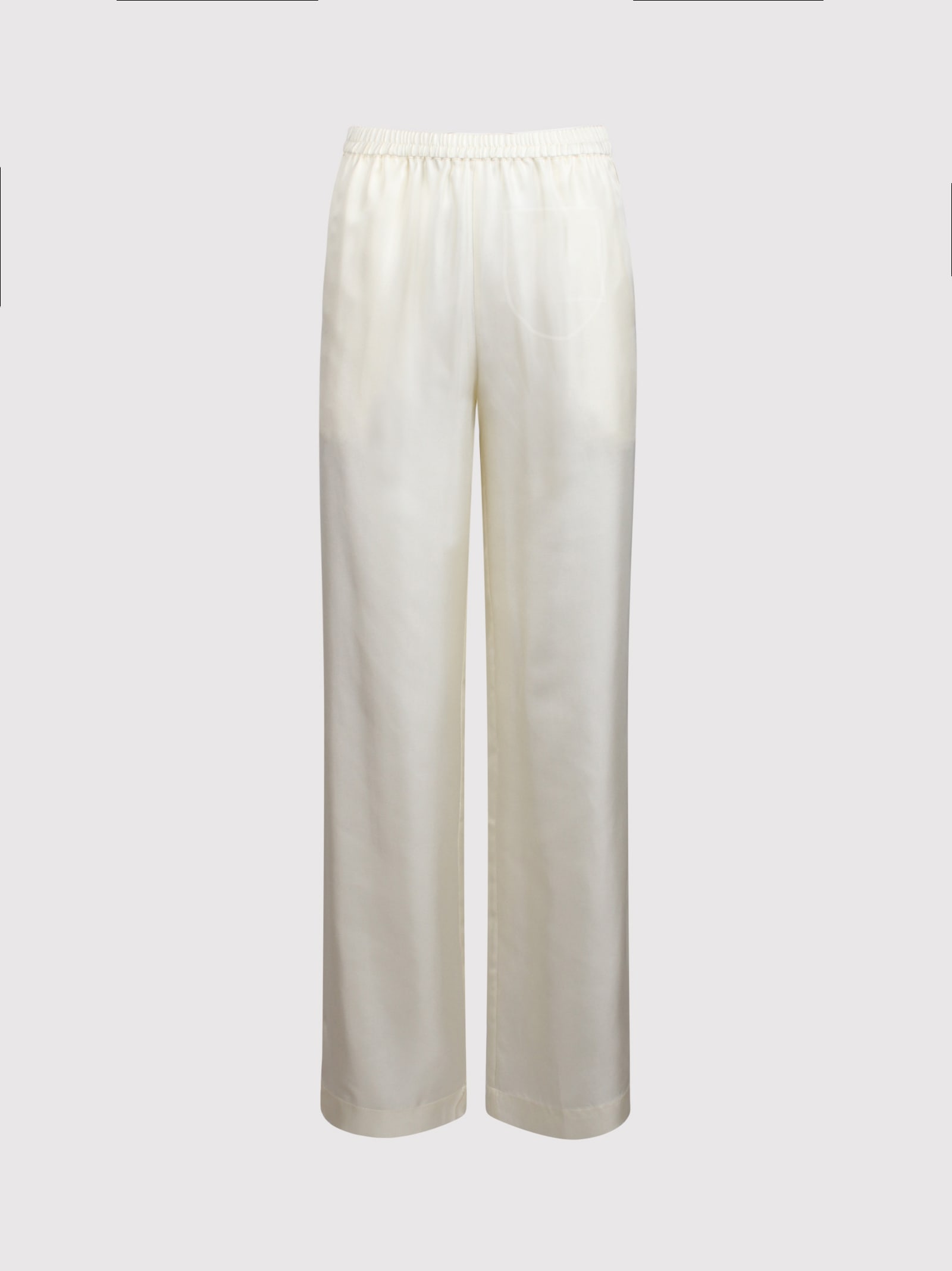 Shop Loulou Studio Alera Wide-leg Silk Trousers