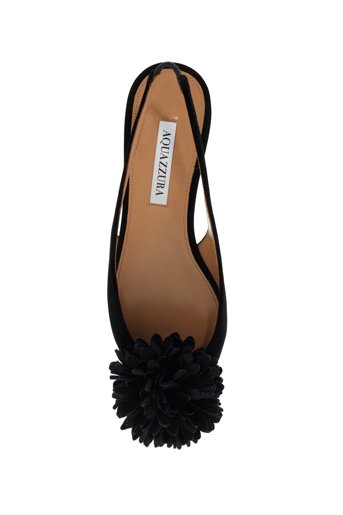 Shop Aquazzura Velvet Slingback Coutur In Black (black)