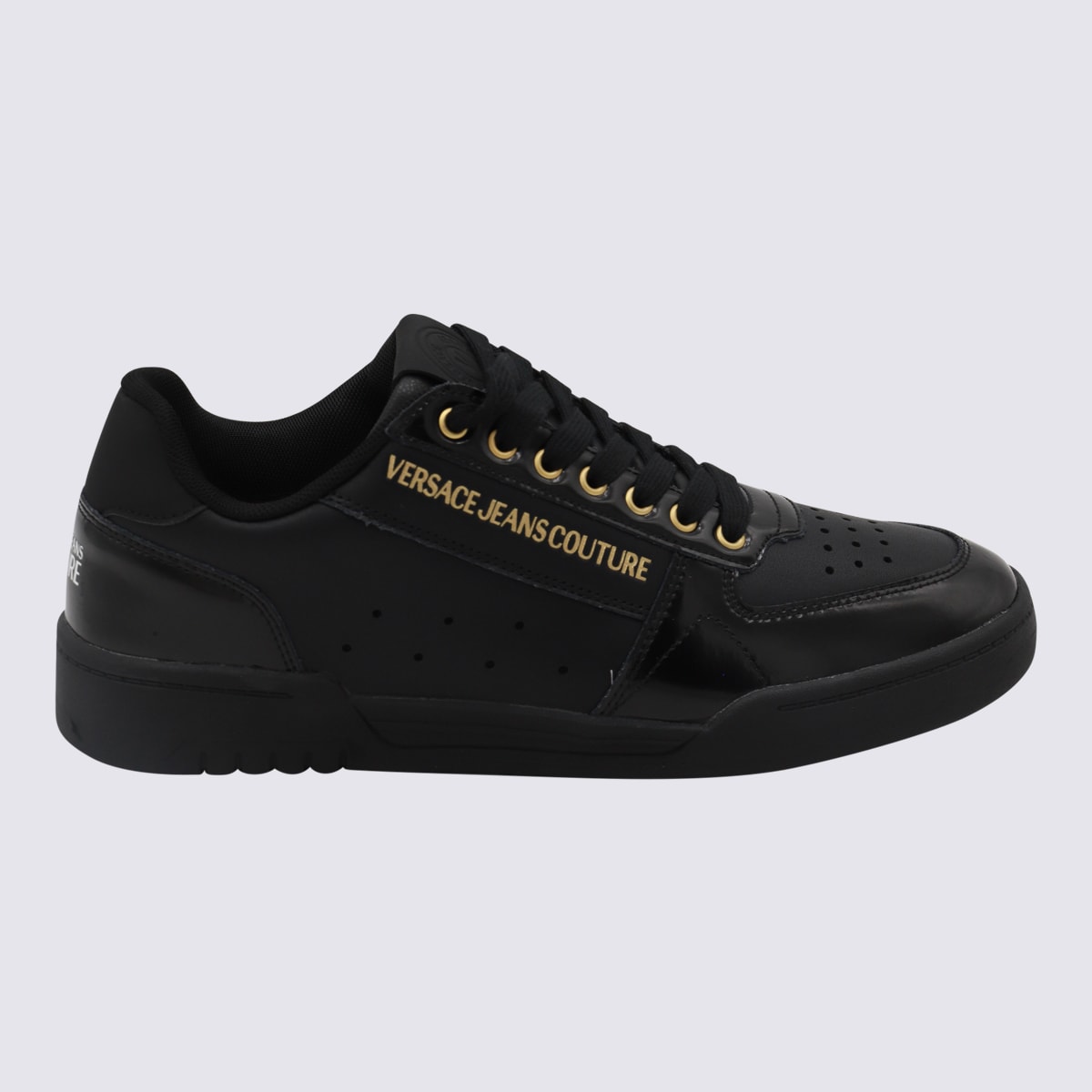 Black Leather Sneakers