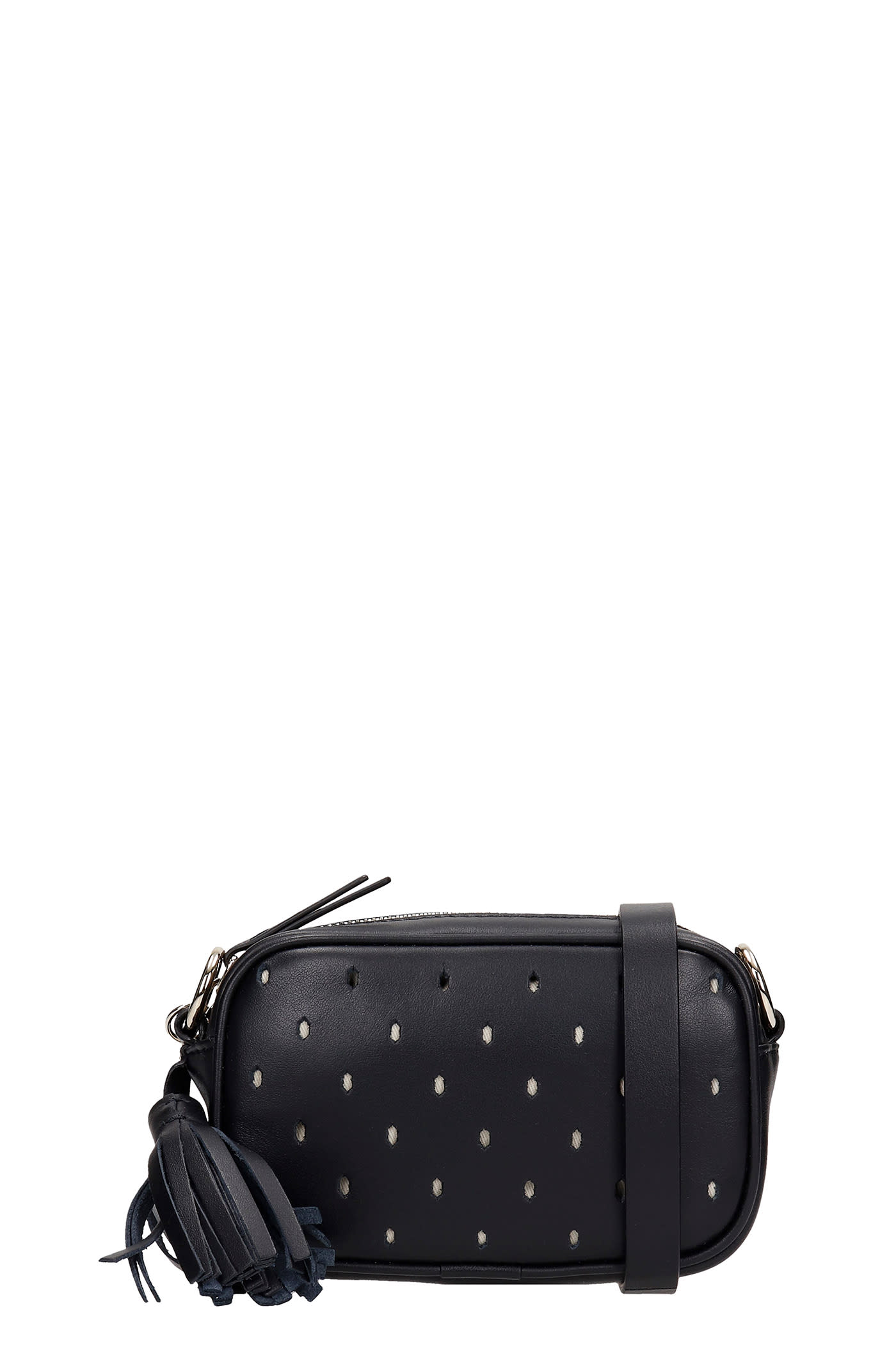 Shoulder Bag In Black Leather Valentino