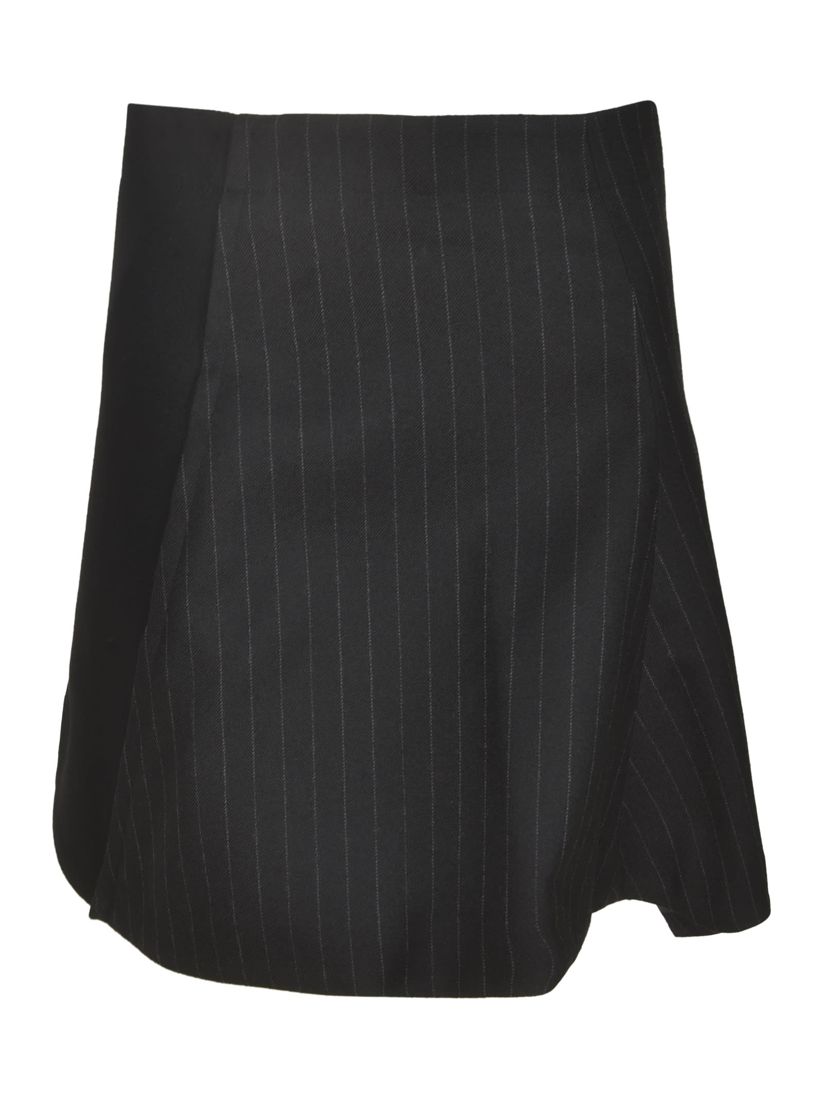 Shop Sacai Panelled Skirt In Black