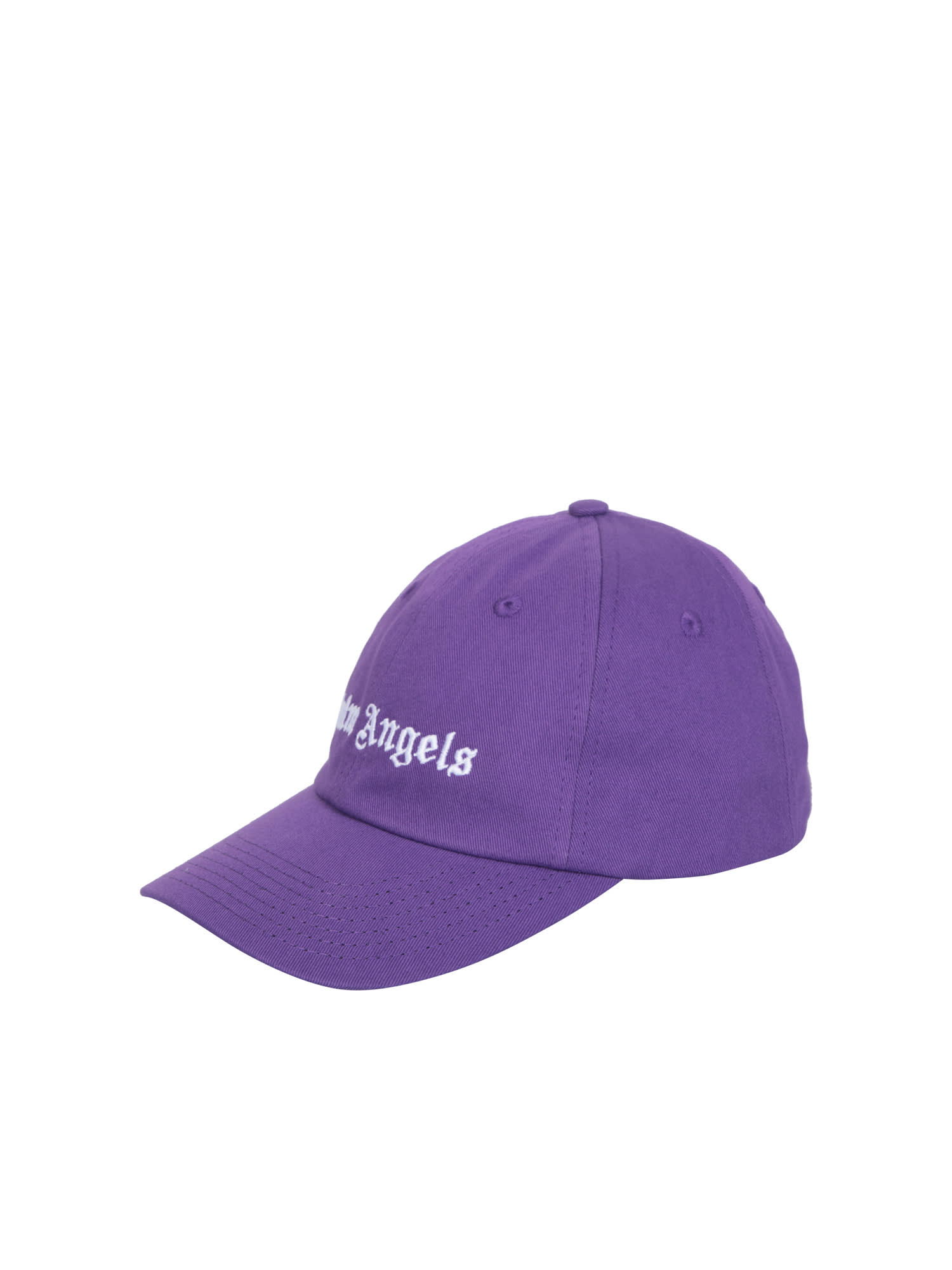 Palm Angels Embroidered Logo Purple Cap