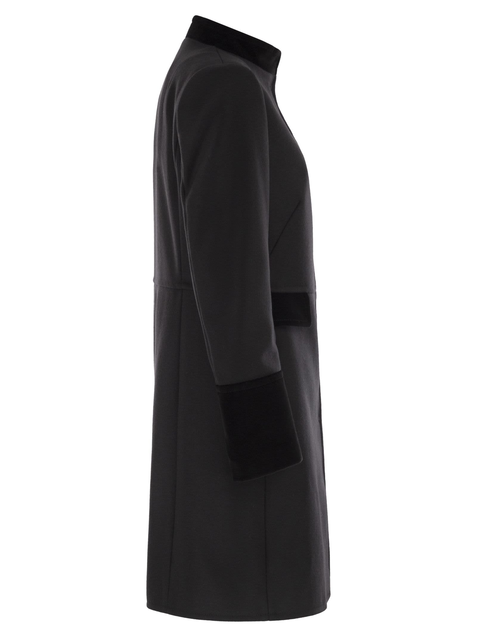 Fay Cappotto Monopetto Con Un Gancio Coats Black In Multi