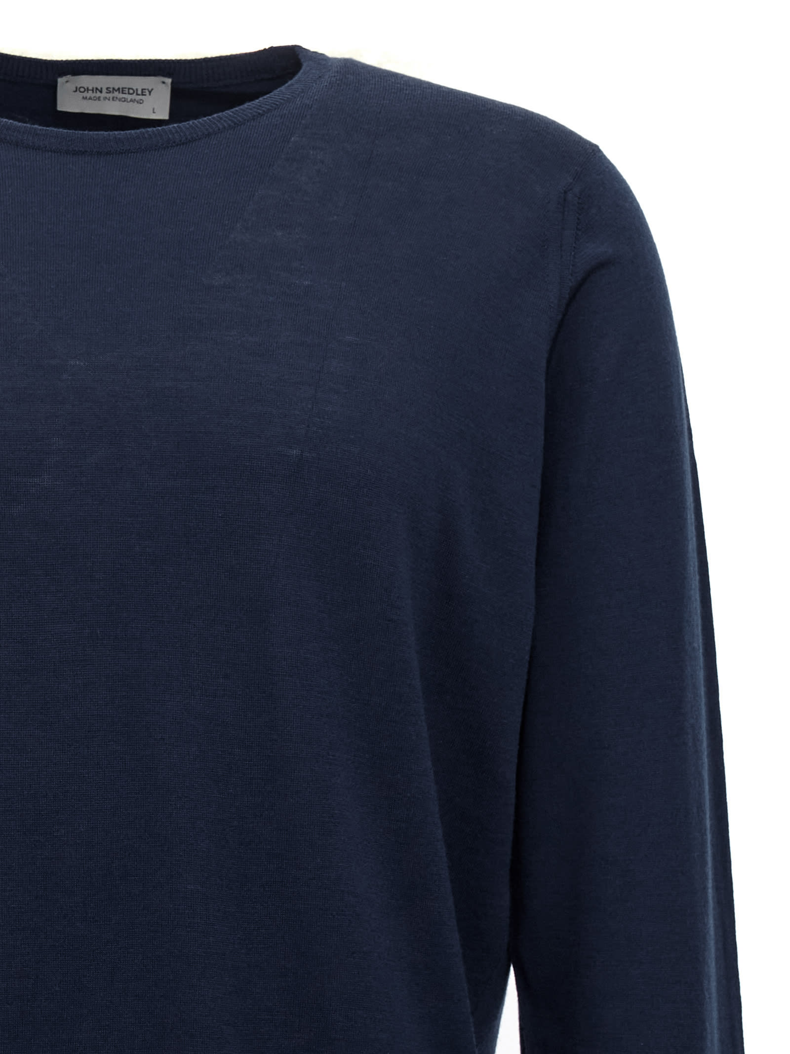 John Smedley Marcus Crew-neck Sweater In Blue