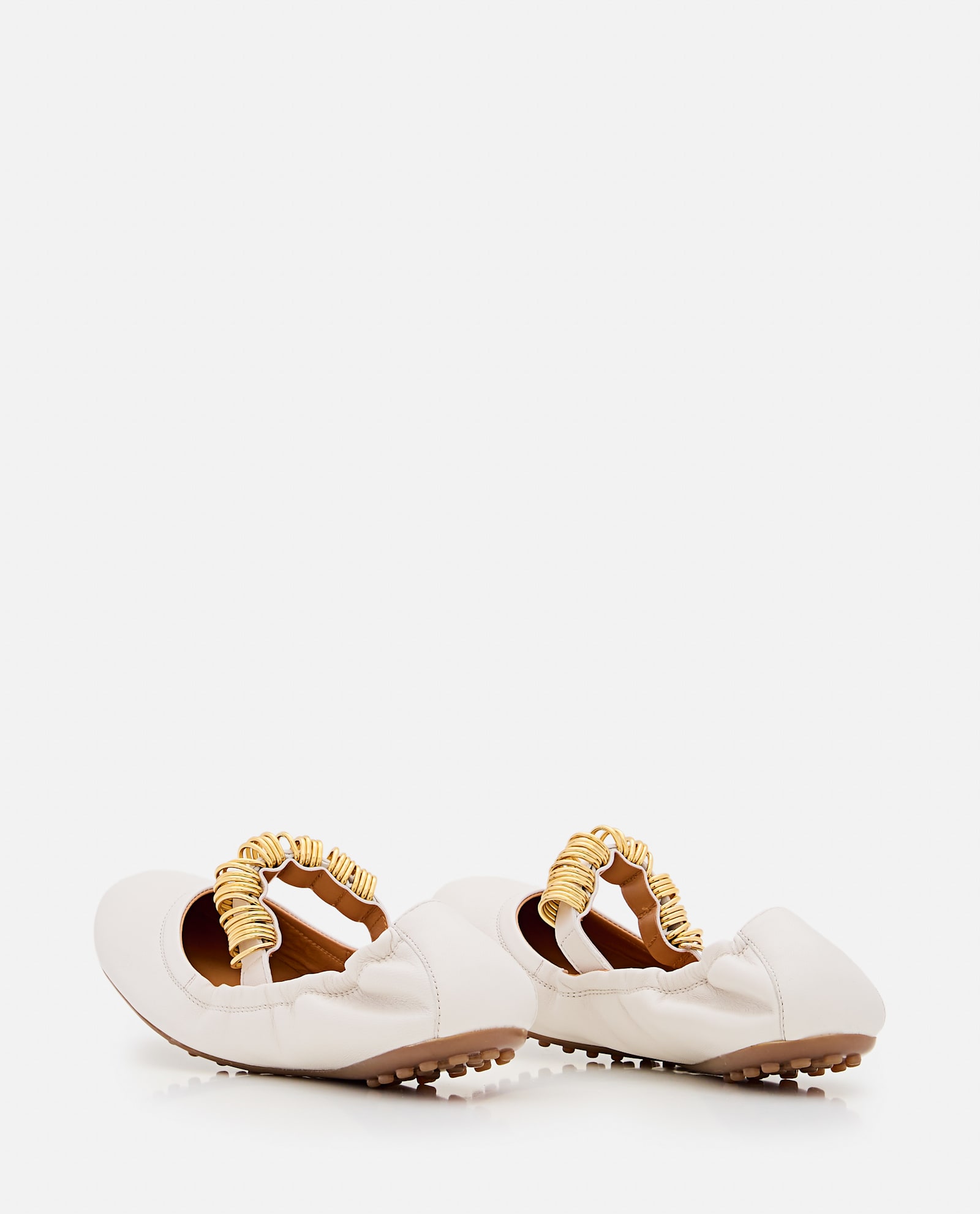 Tod's Dee Ballerina Shoes In Beige