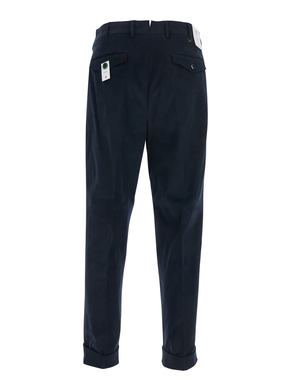 Pt Torino Blue Pants With Pences And Belt Loops In Cotton Blend Man In Blue