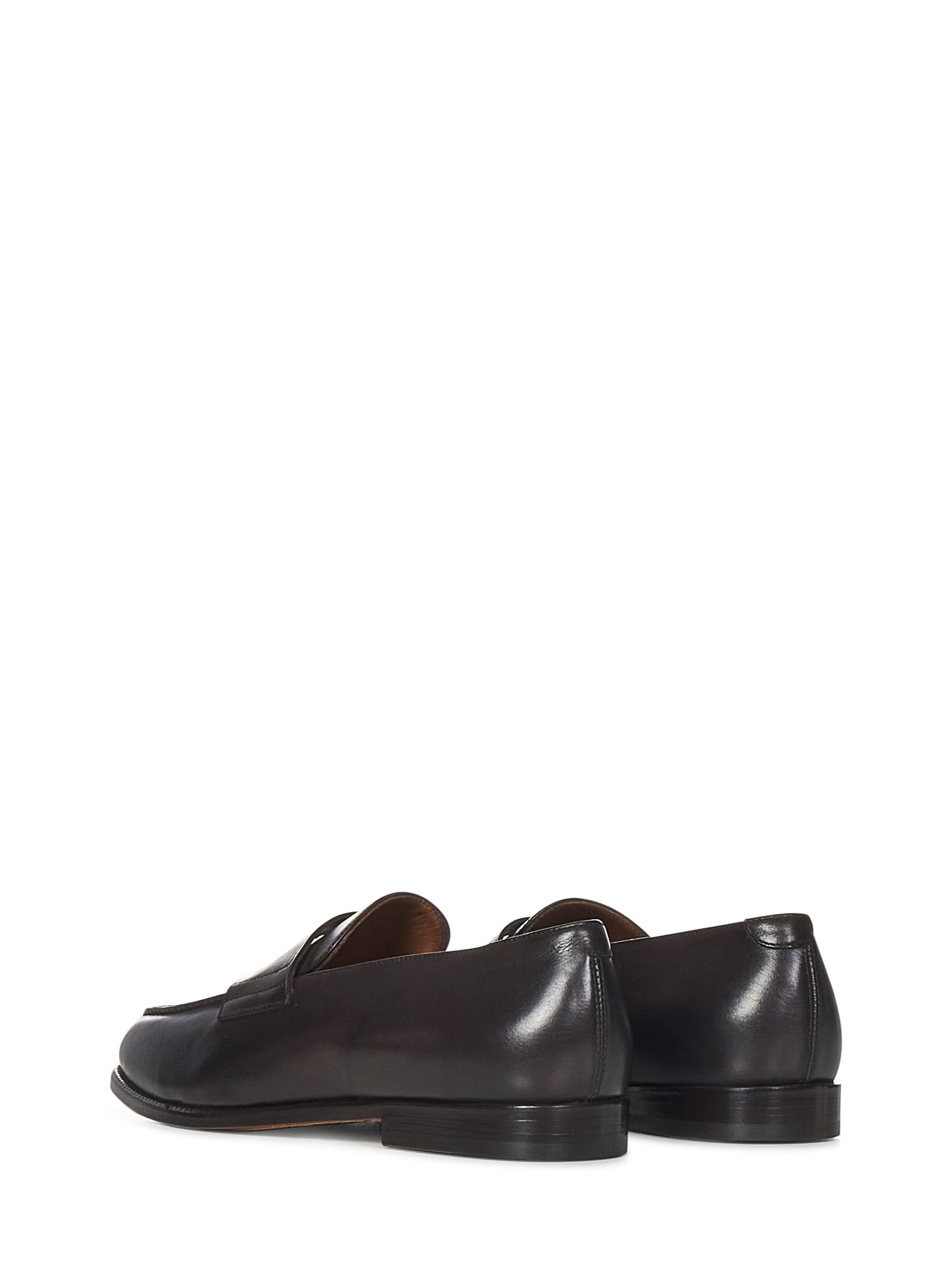 Shop Doucal's Mario Loafers In Moro