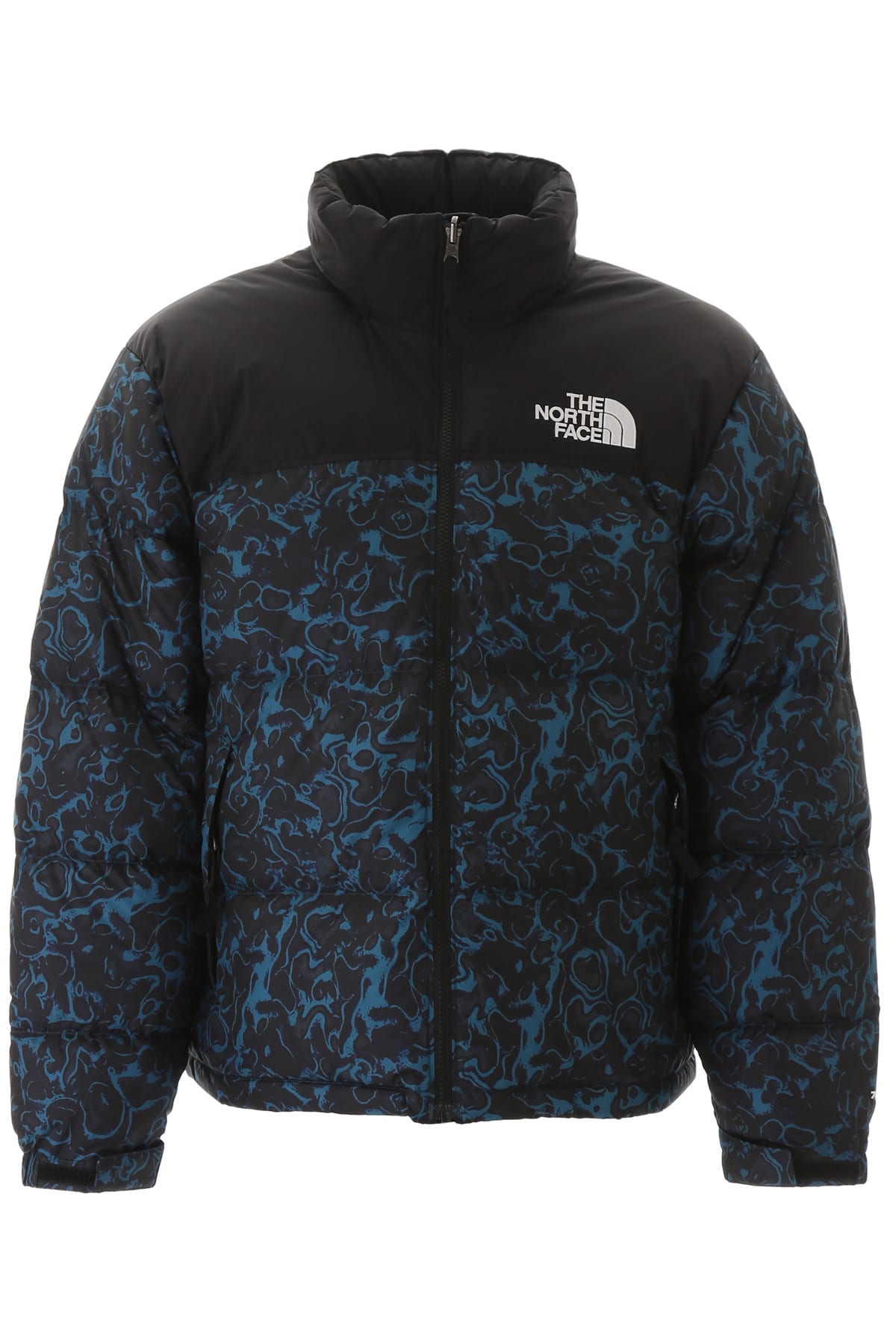 coral north face jacket