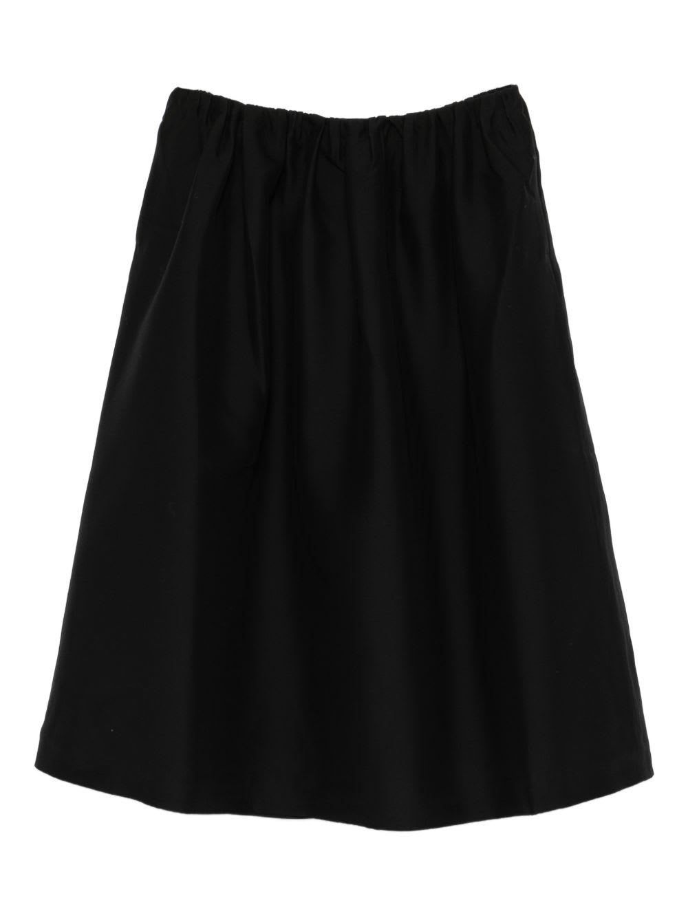 Totême Wool Midi Skirt In Black