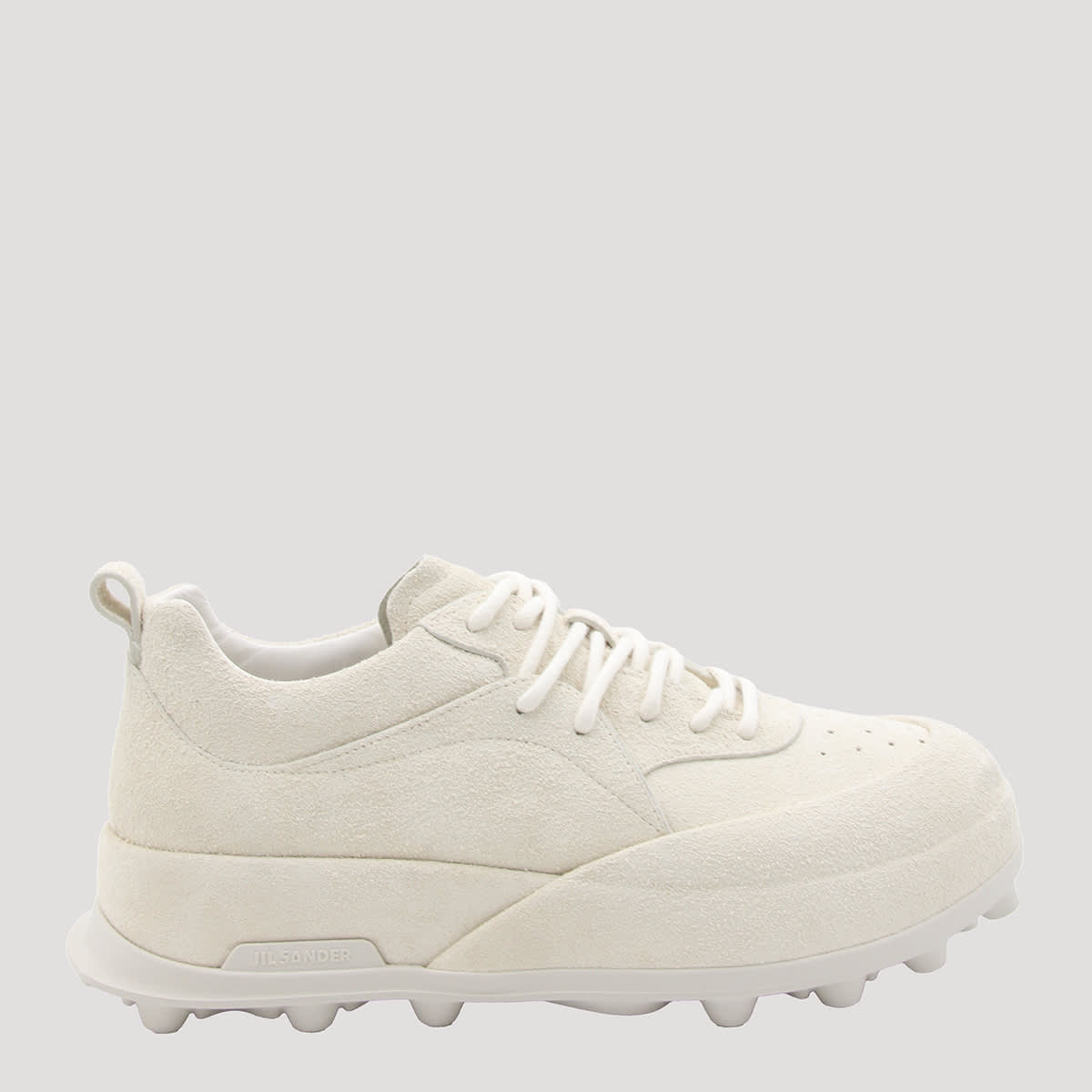 Cream Suede Orb Sneakers