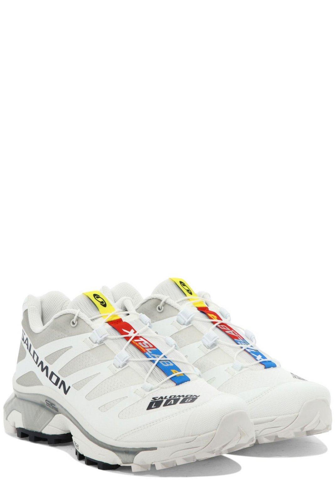 Salomon Two-tone Fabric Xt-4 Og Sneakers In Bianco