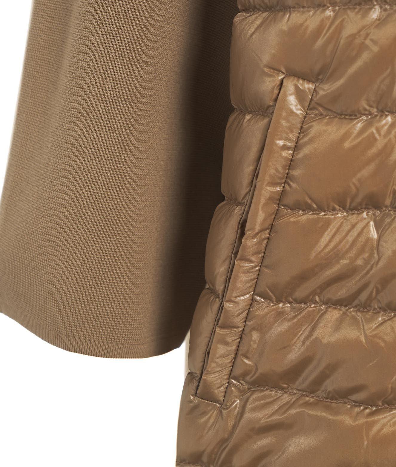 Shop Herno Hooded Quilted Down Jacket In Brown