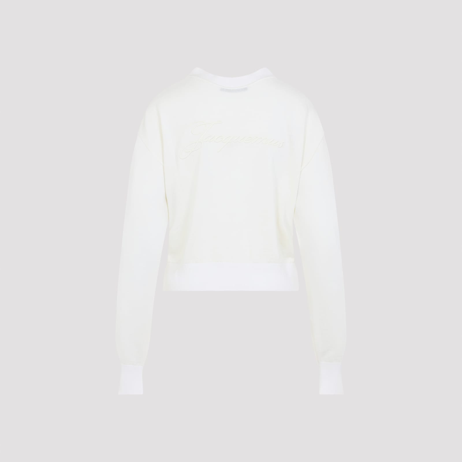 Jacquemus Knit Cardigan With Ribbed Cuffs And V-neckline In White